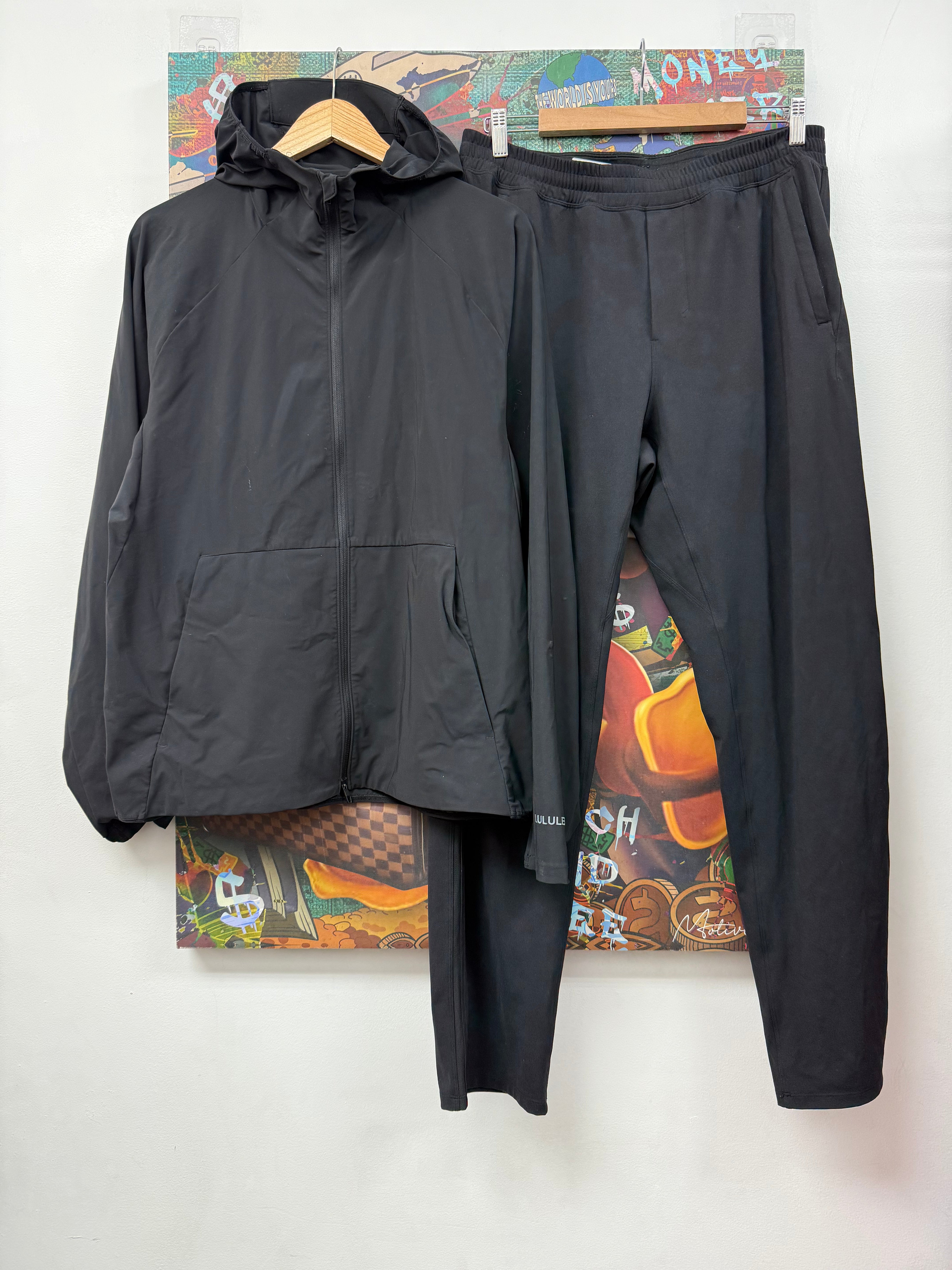 Lululemon Black Pacebreaker Track Suit
