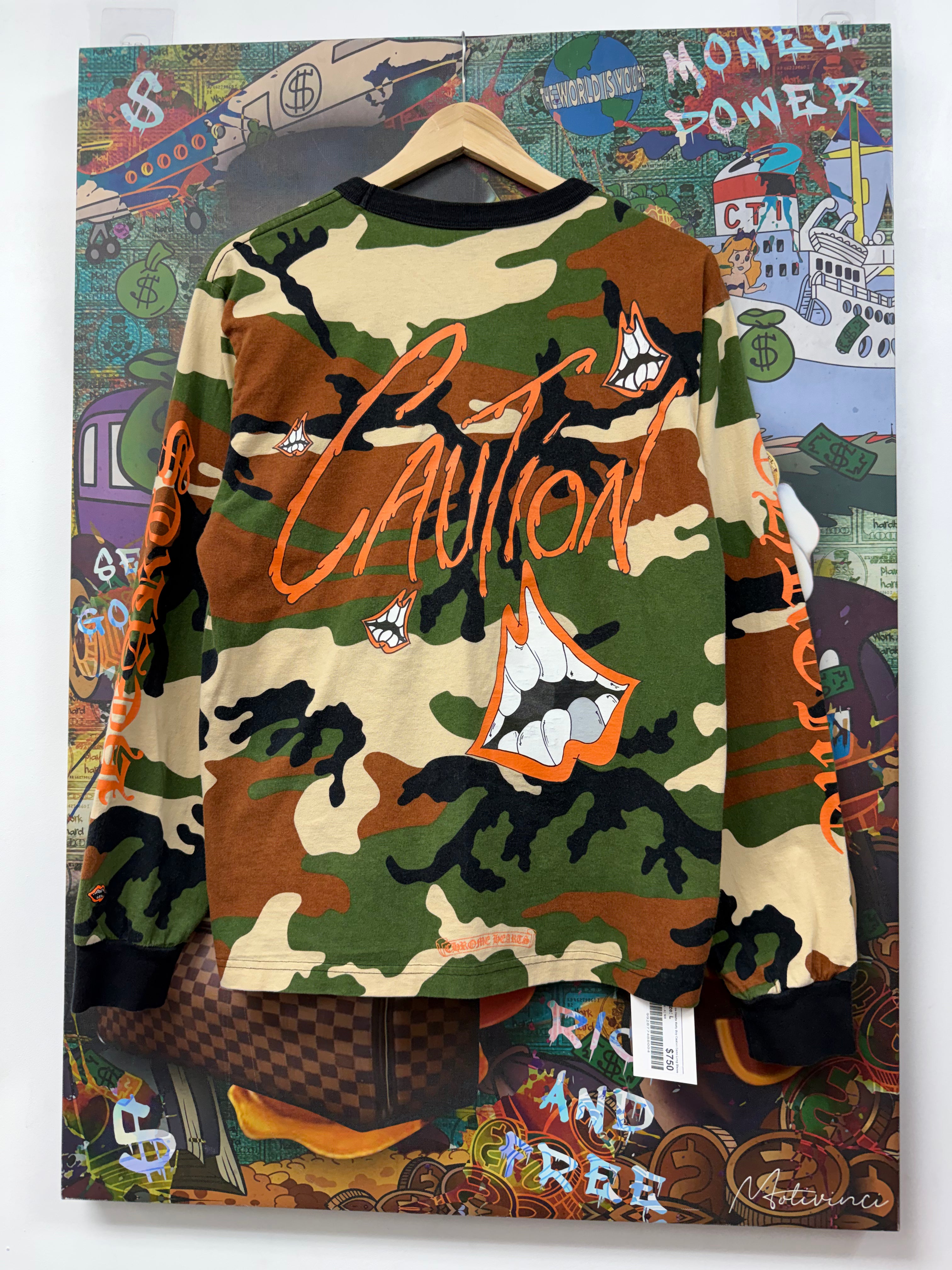 Chrome Hearts Matty Boy Caution Camo Long Sleeve