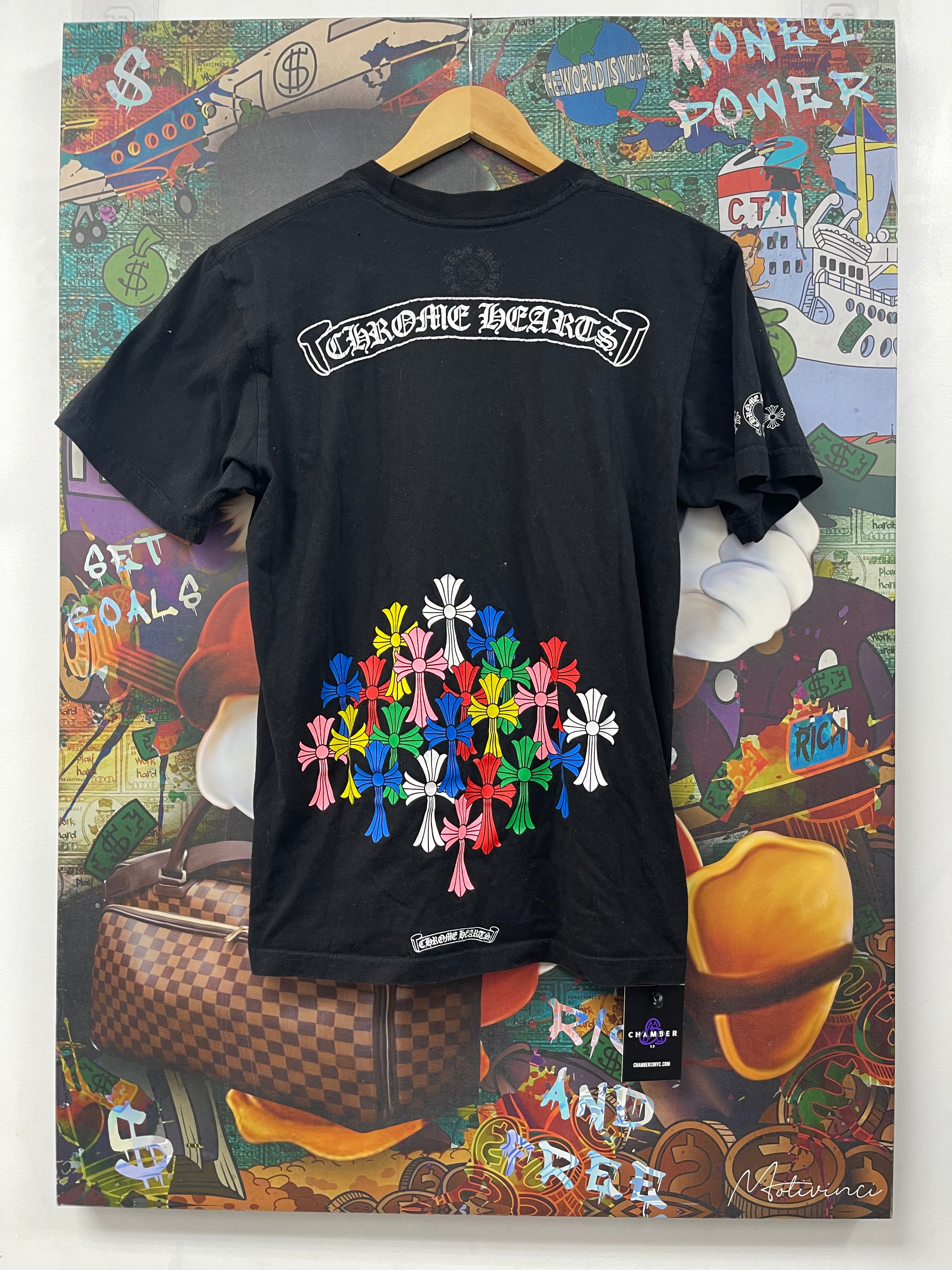 Chrome Hearts Black Multi Cross Tee