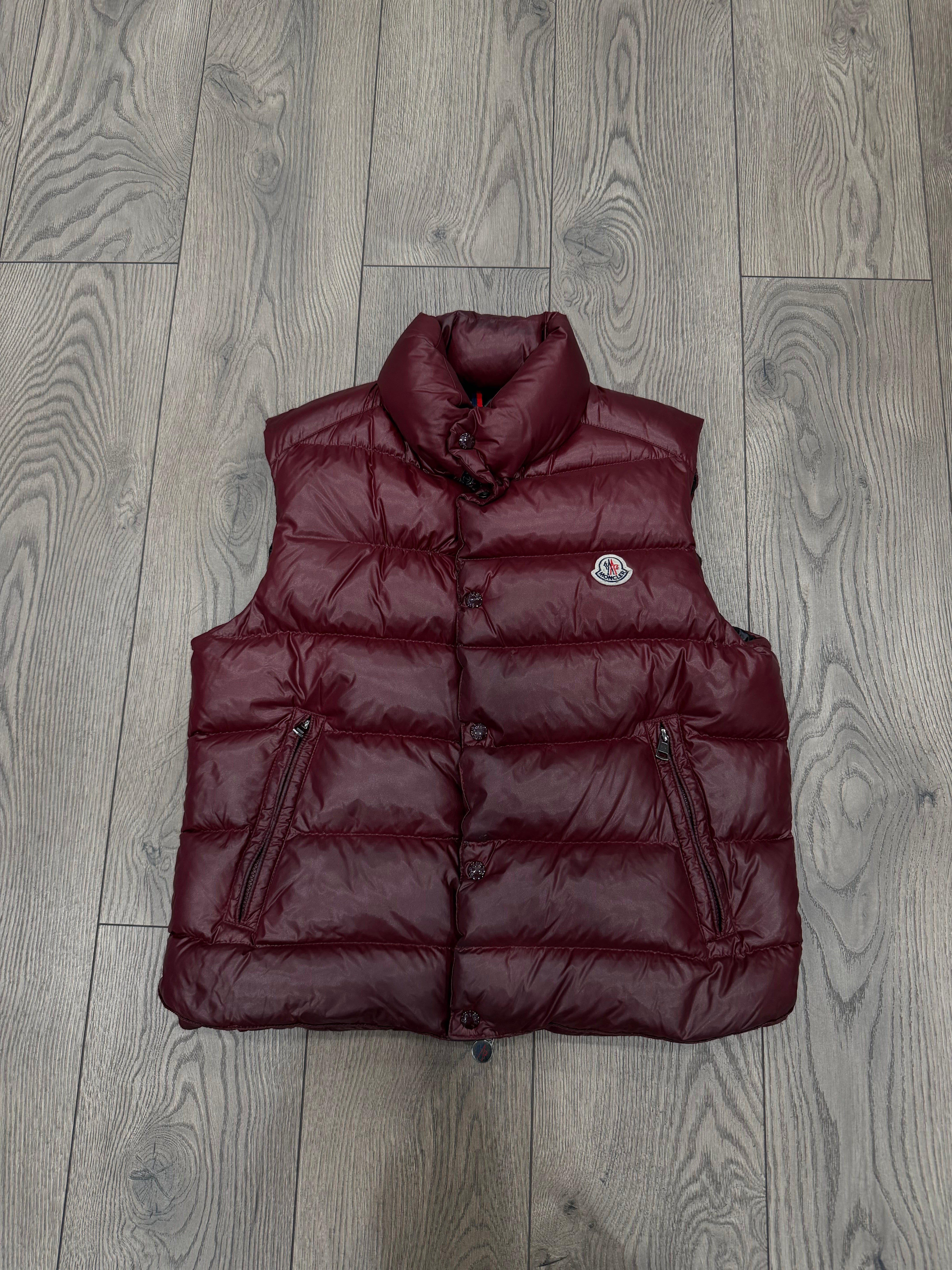 Moncler Burgundy Tib Gilet (2) Gilet