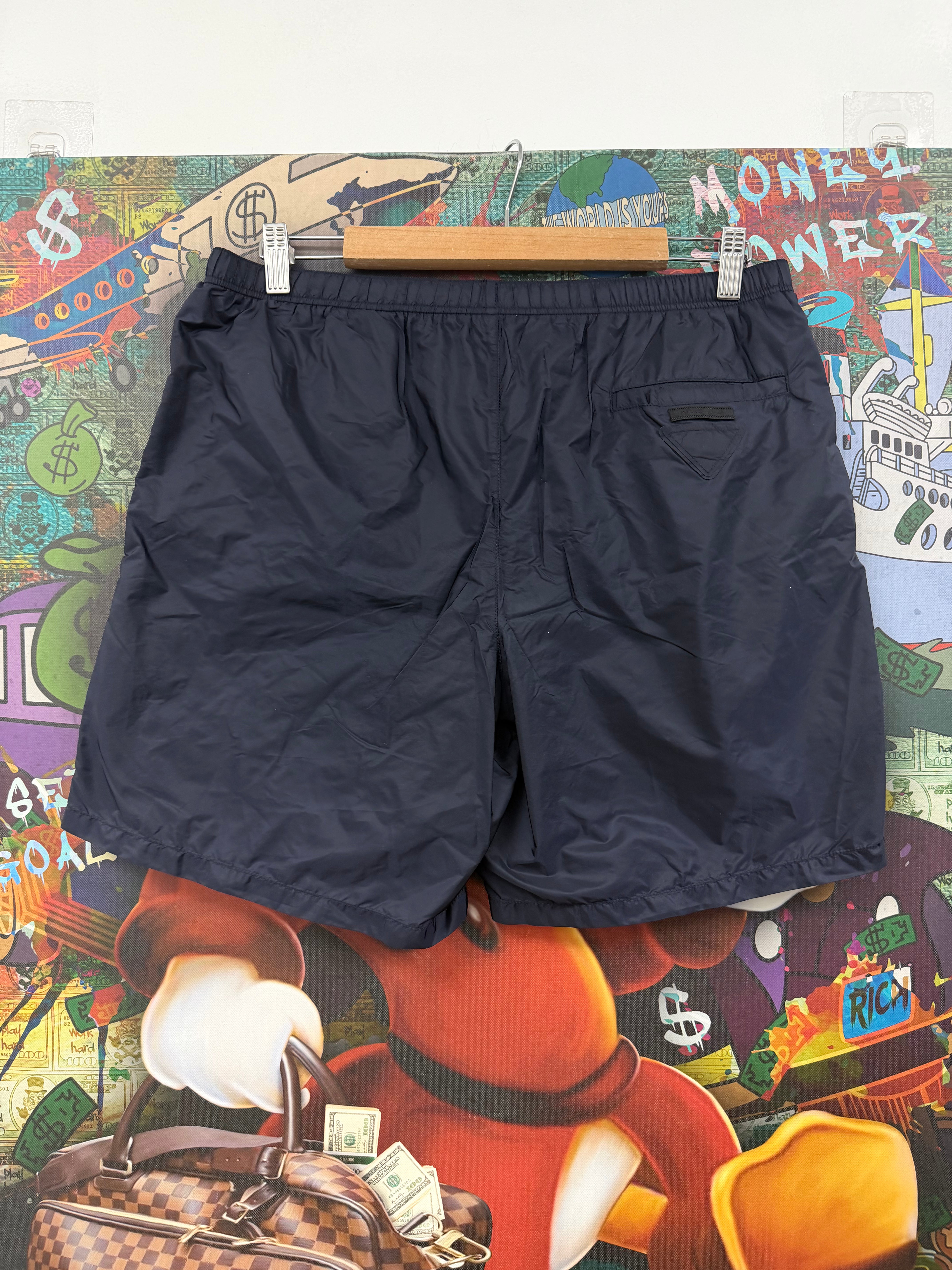 Prada Nylon Navy (52) Swim Trunks