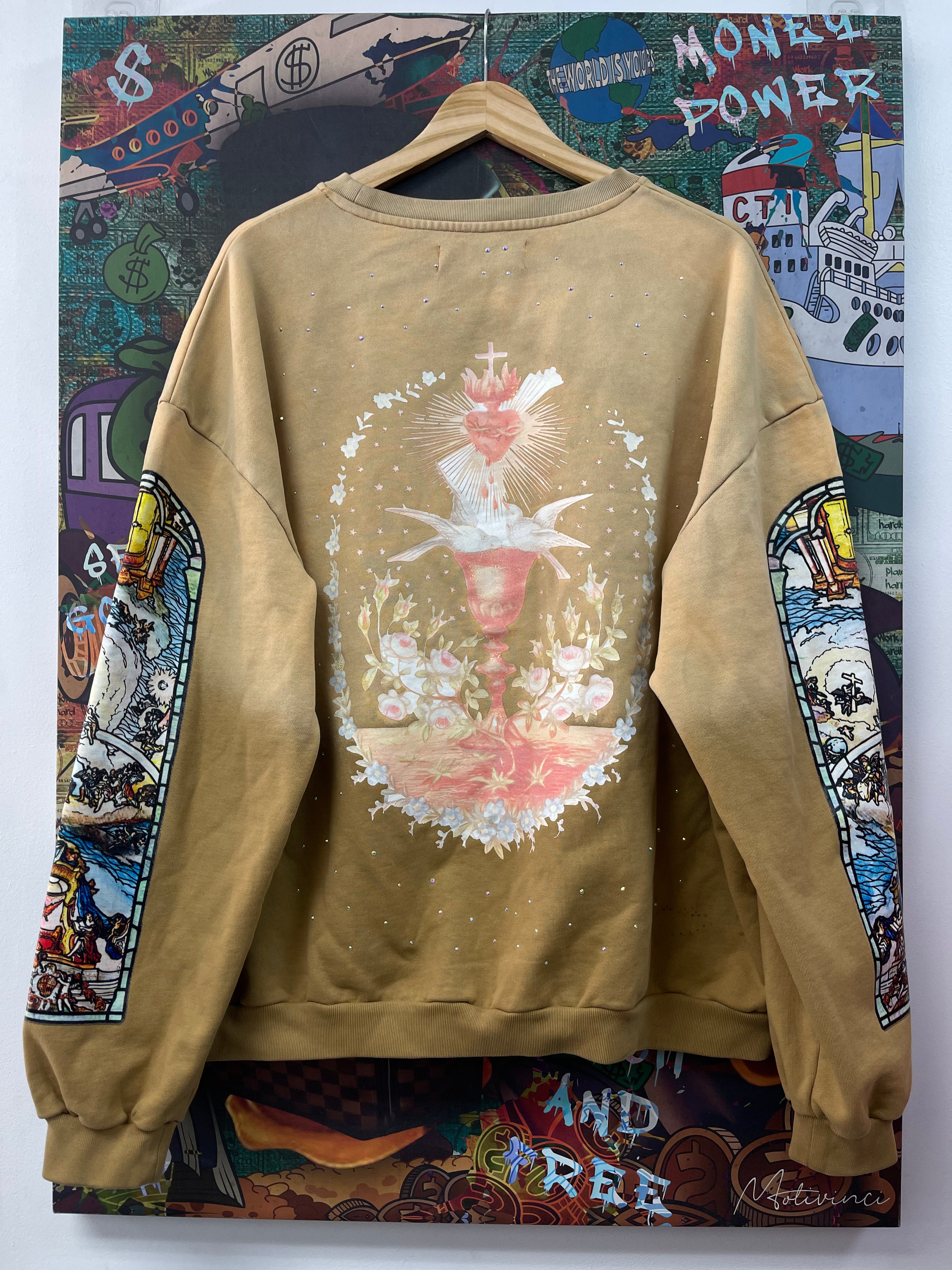 Who Decides War Tan Chalice Crewneck