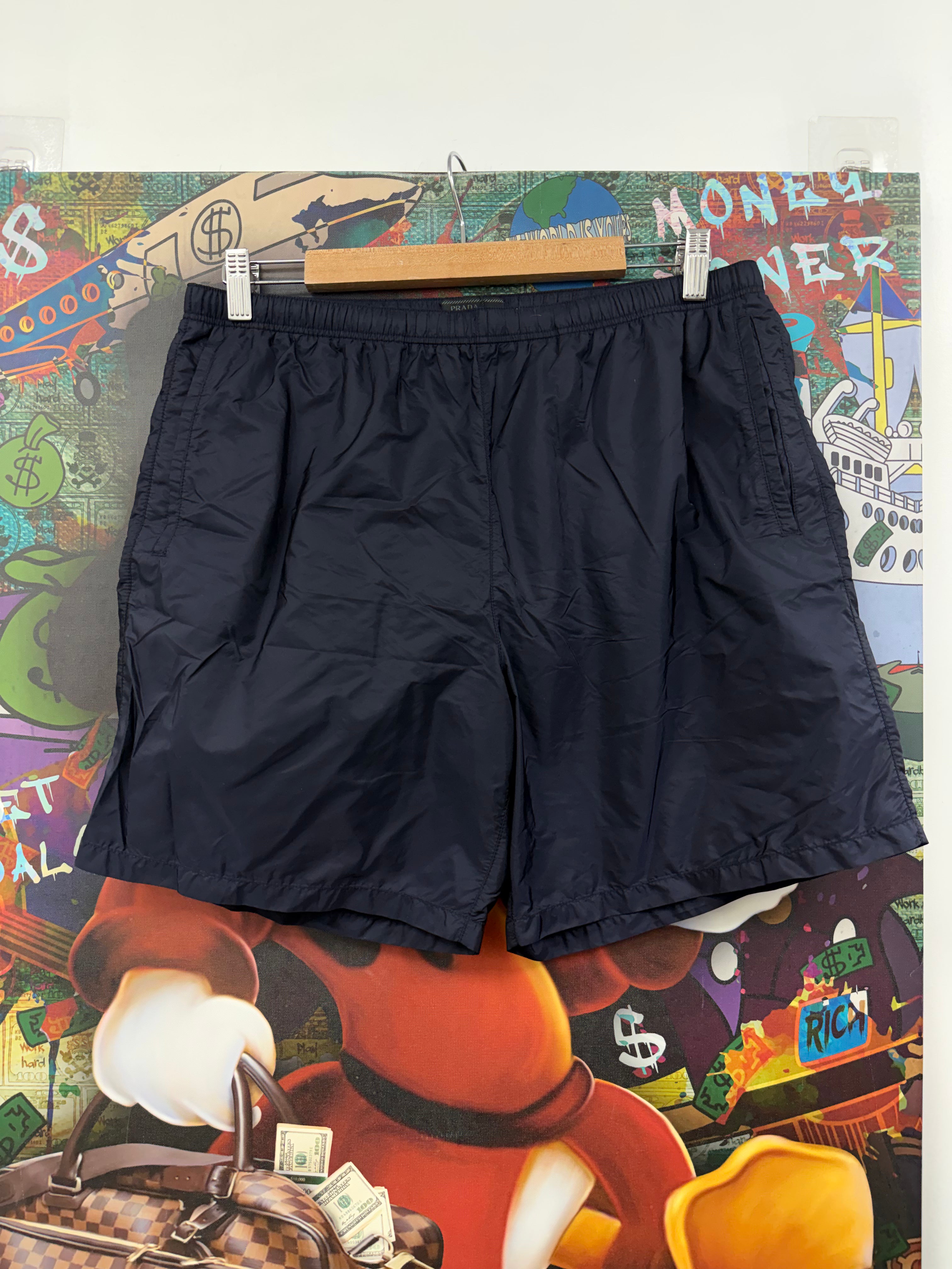 Prada Nylon Navy (52) Swim Trunks