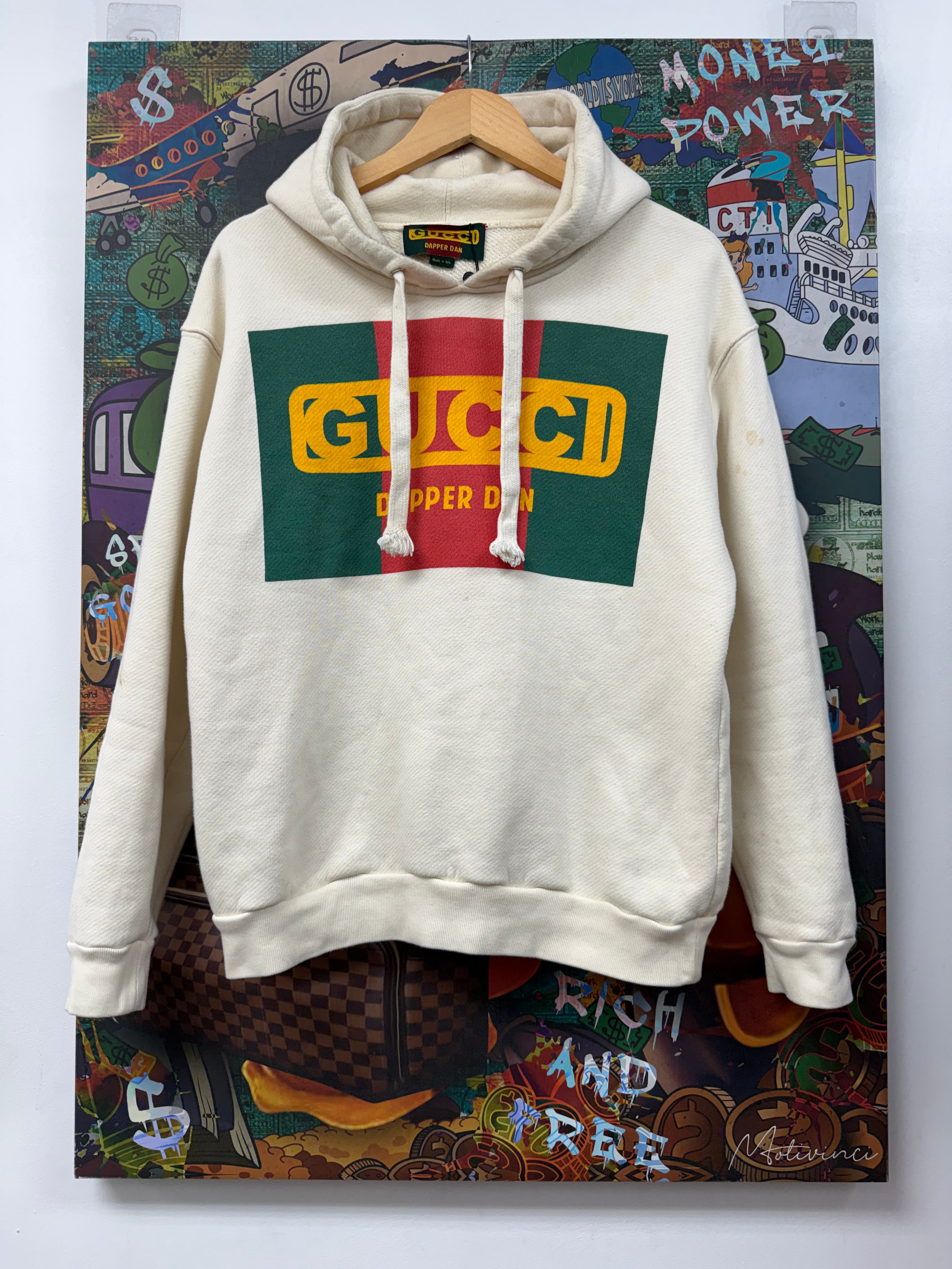 Gucci Cream Green Red Dapper Dan Hoodie