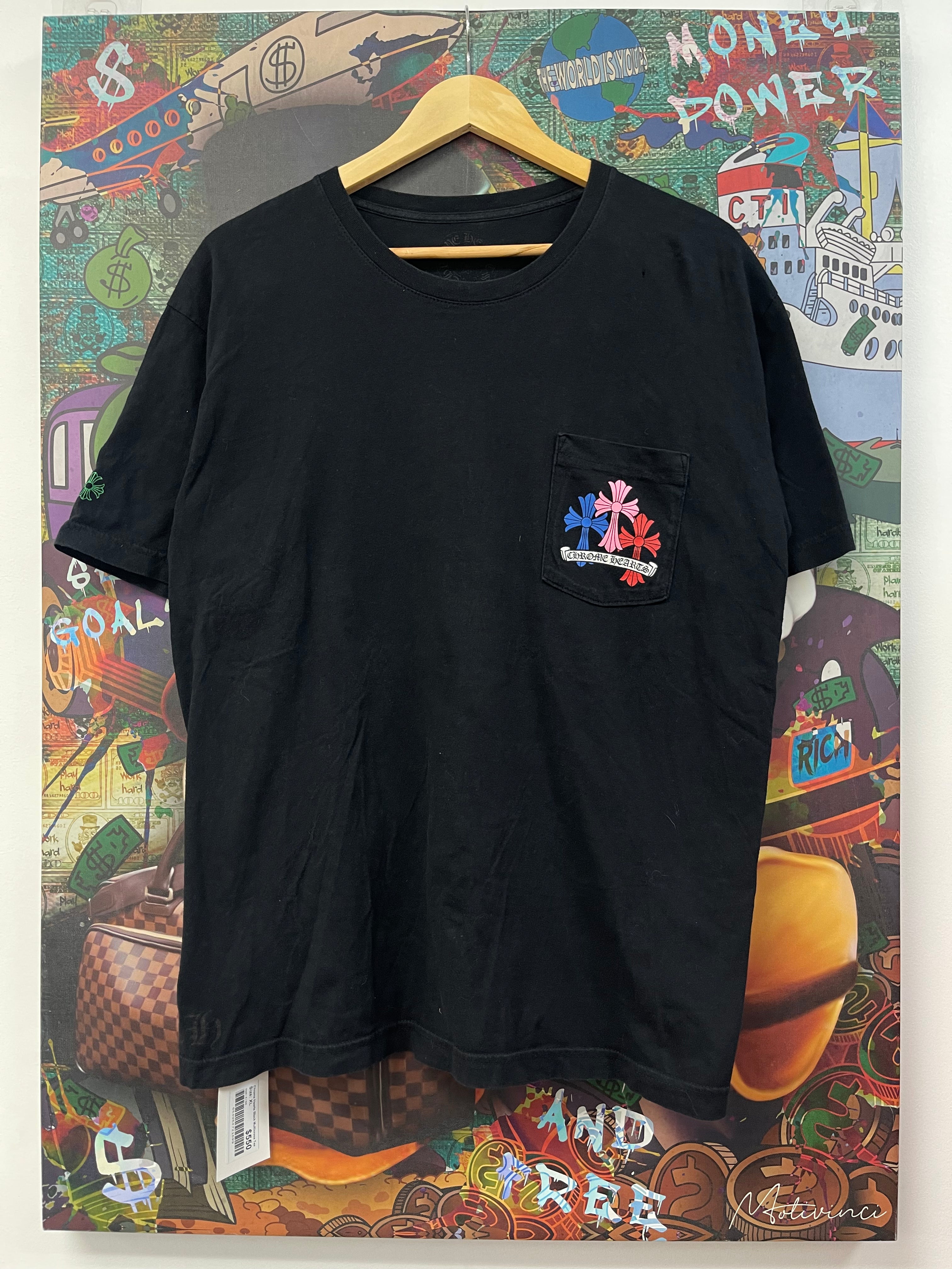 Chrome Hearts Black Multicross Tee