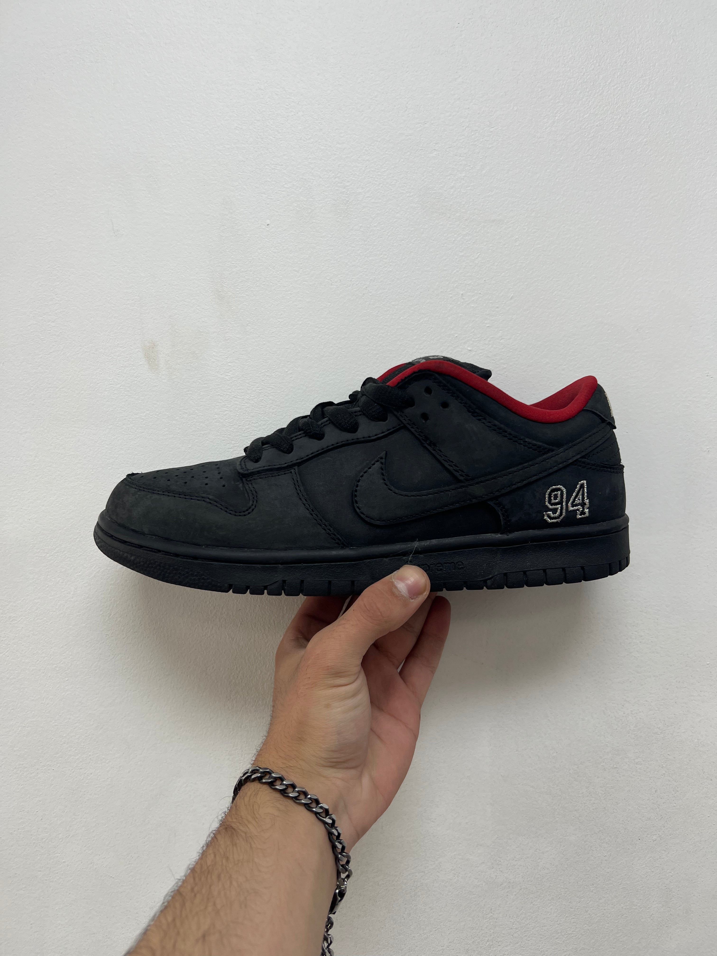 Nike Supreme SB Dunk Low Black Sneakers