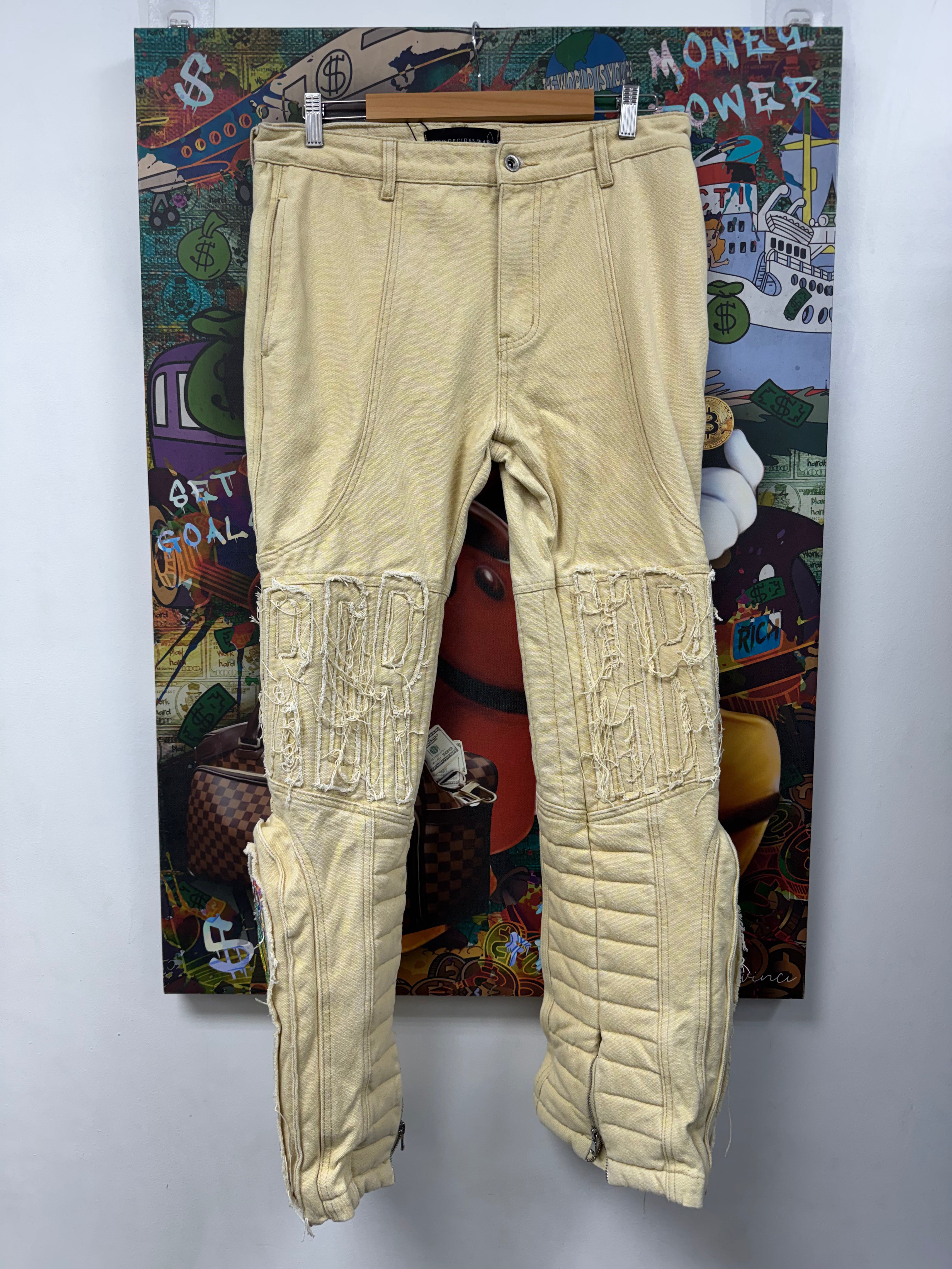 Who Decides War Tan MRDR Stained Glass Jeans