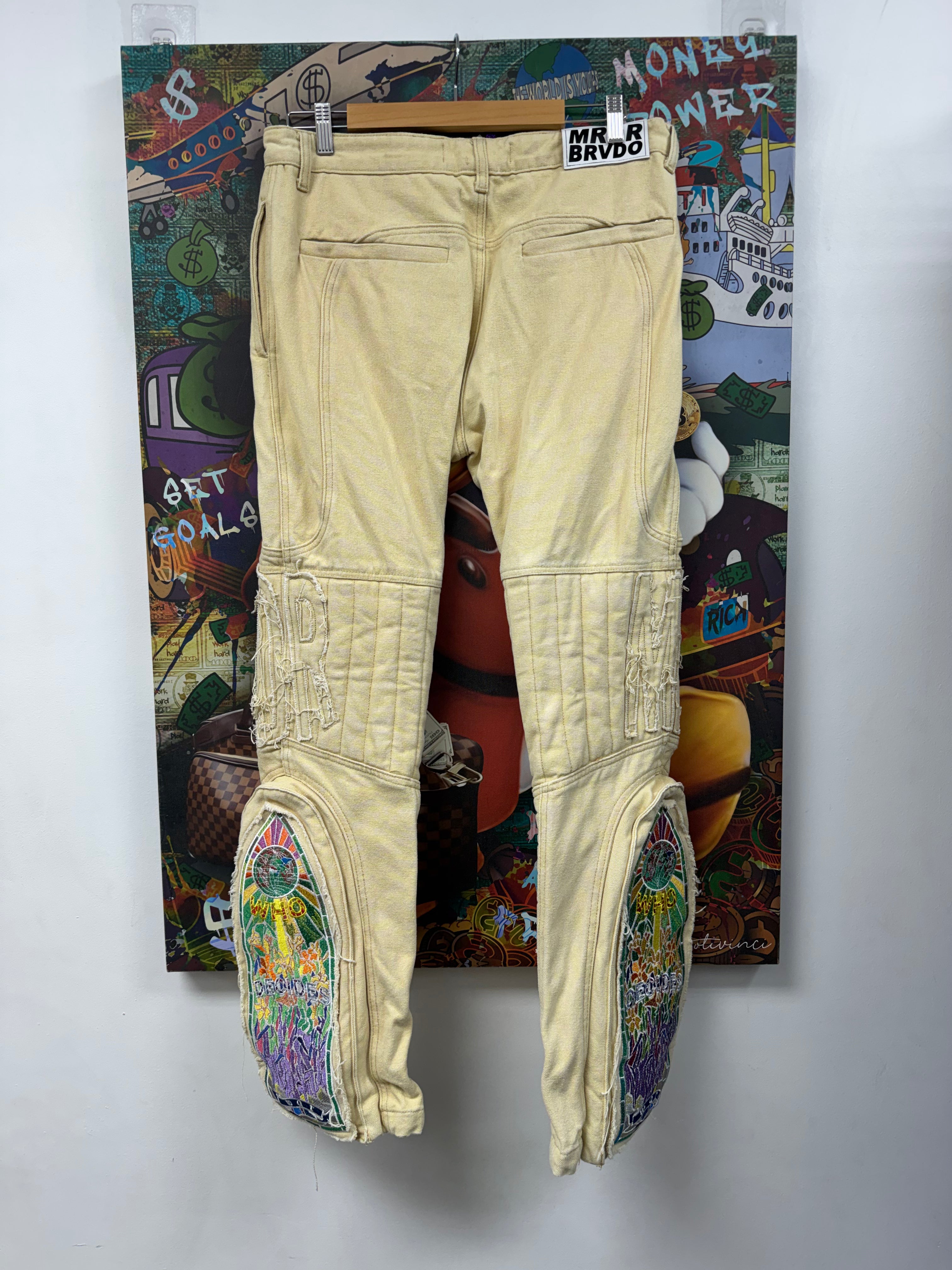 Who Decides War Tan MRDR Stained Glass Jeans