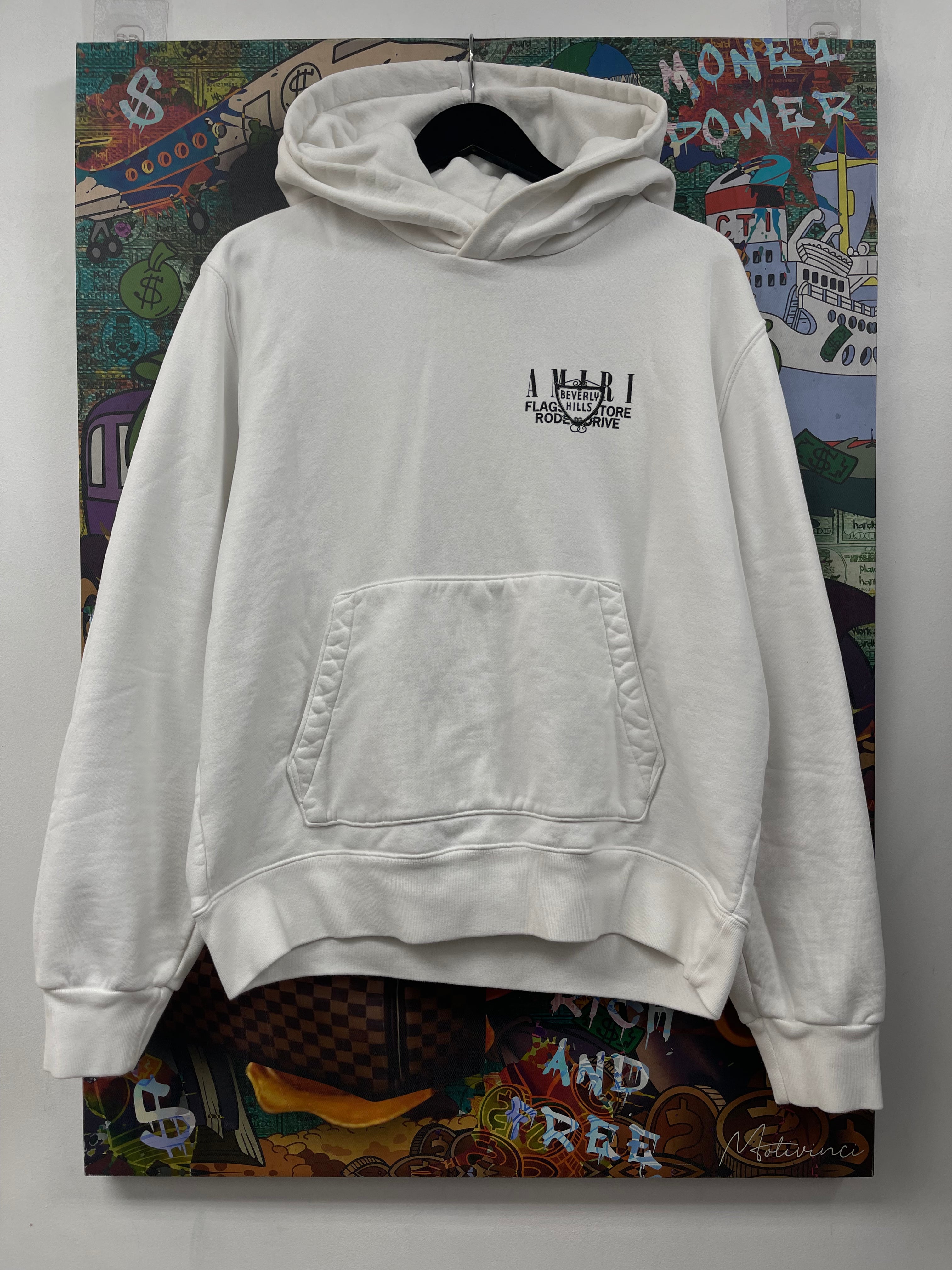 Amiri White Black Rodeo Hoodie