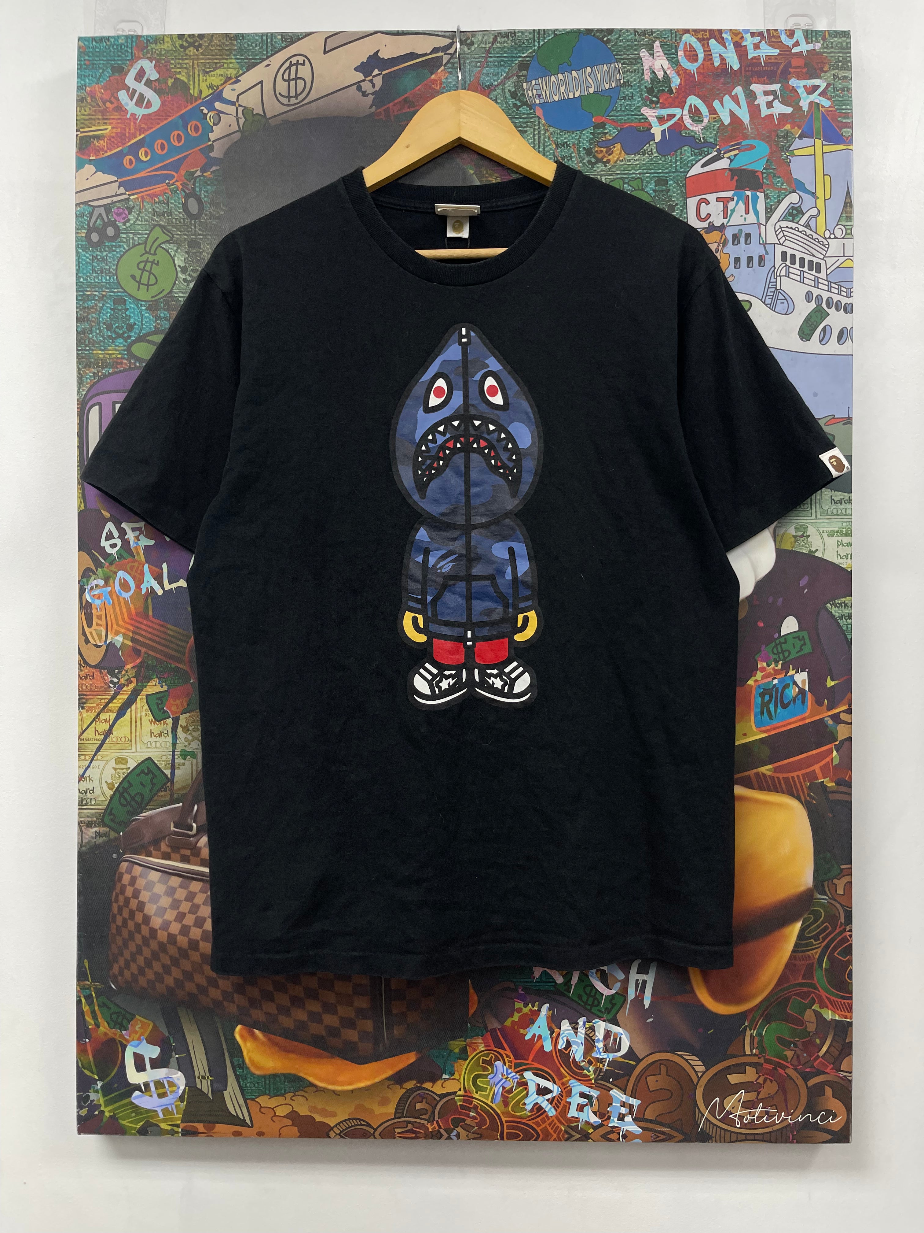 BAPE Shark Cartoon Tee