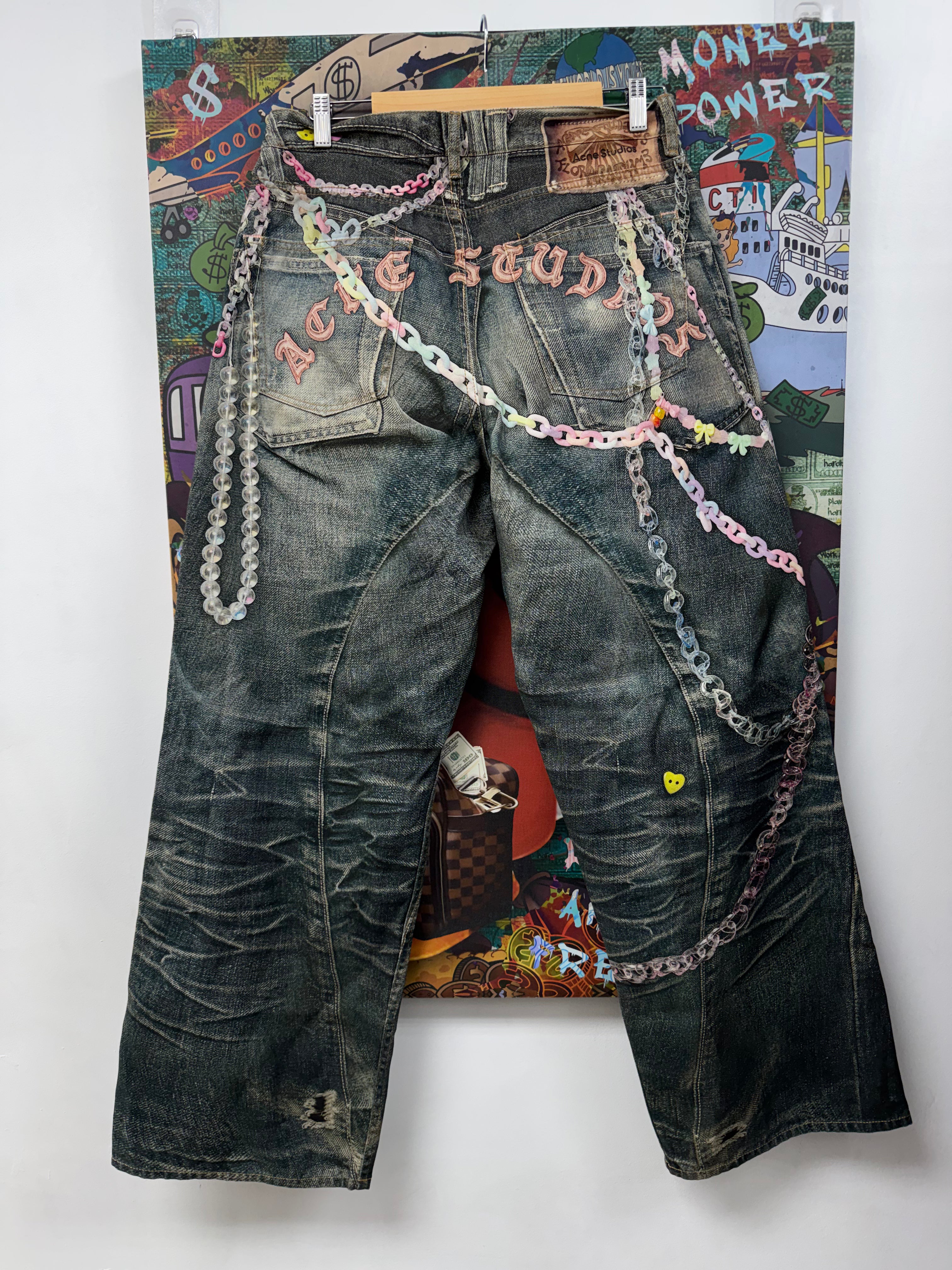 Acne Studios Light Wash Pink Tromp L'oeil 1981 (50) Jeans