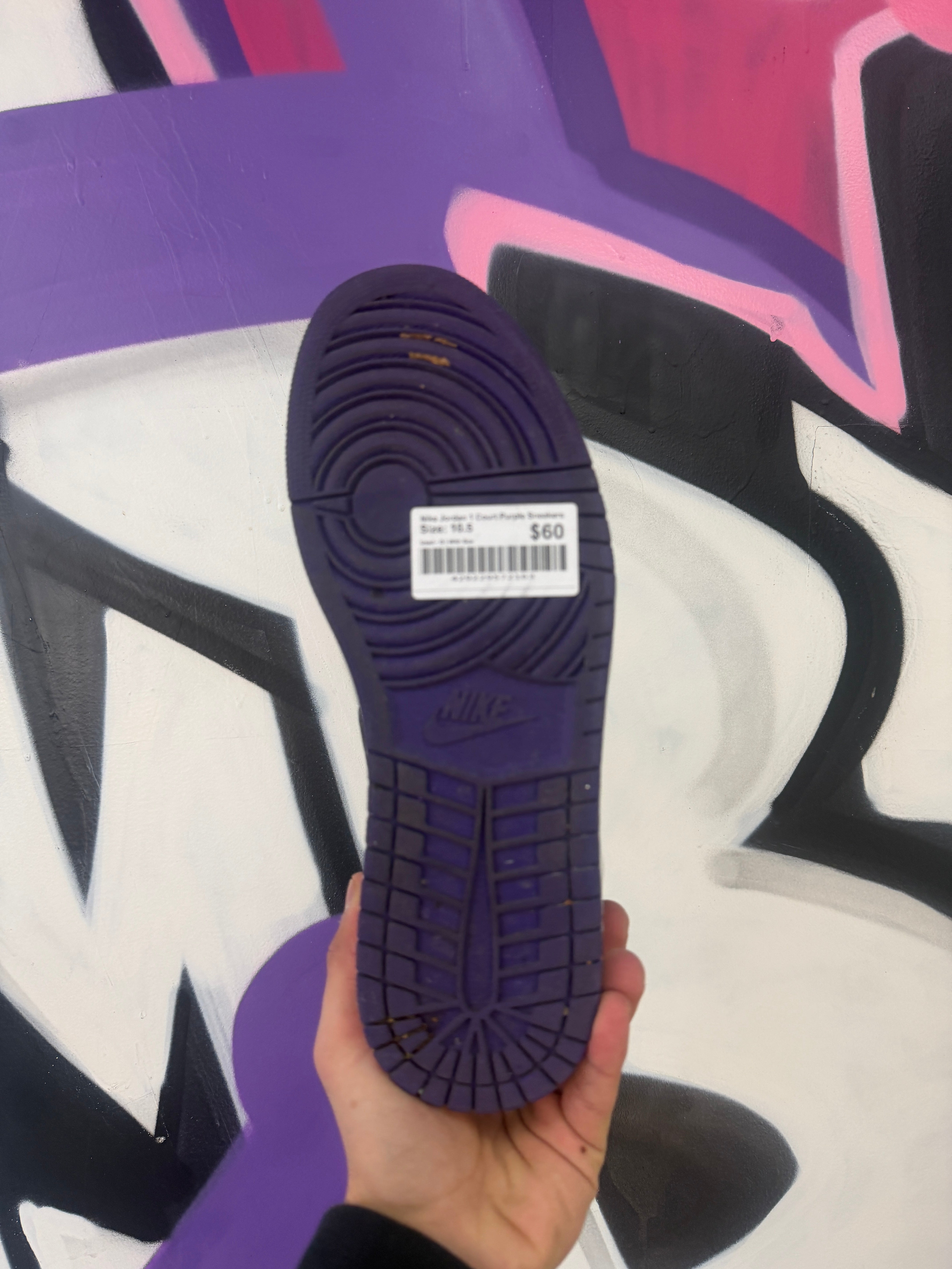 Nike Jordan 1 Court Purple Sneakers