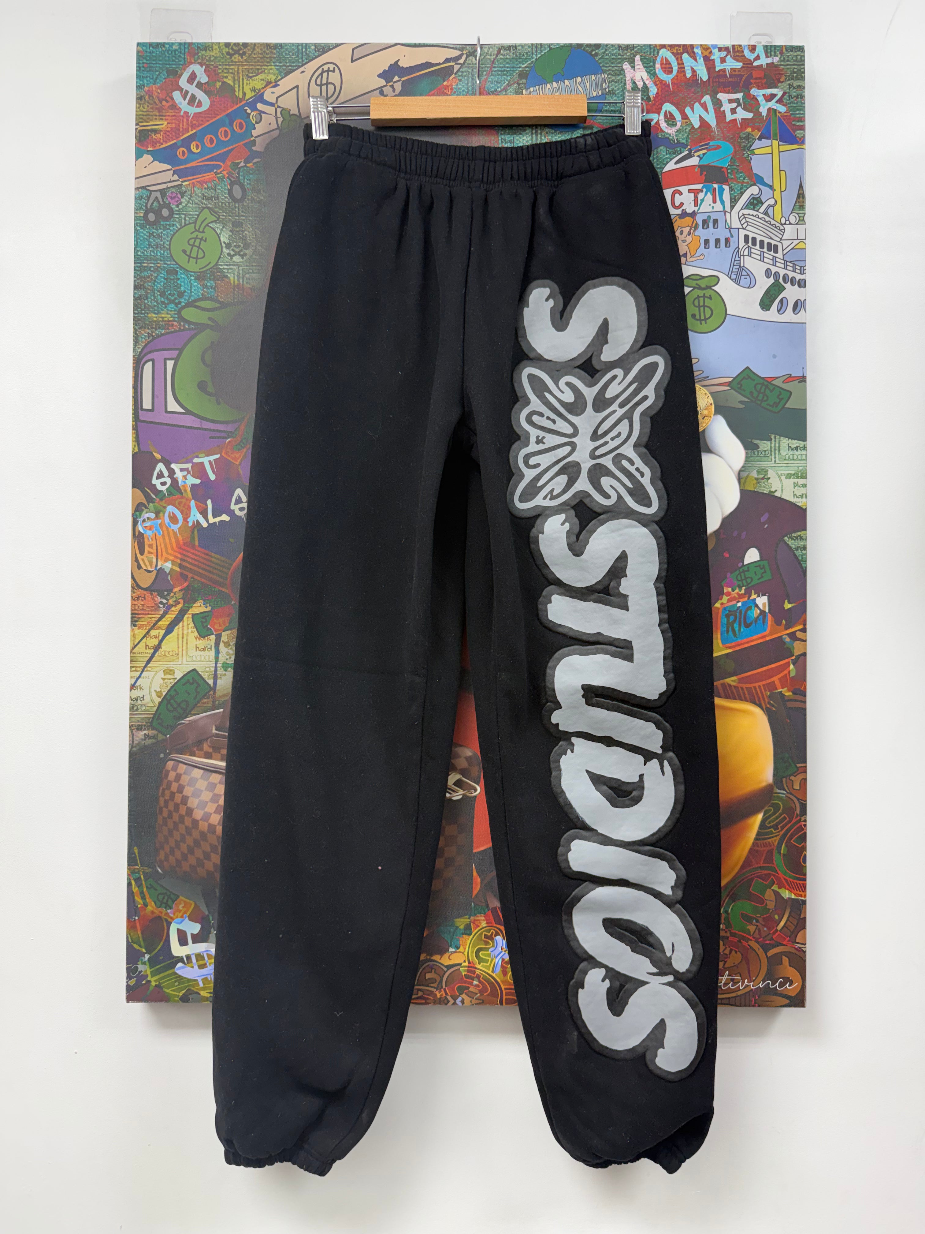 SB Studios Black Mono Sweats