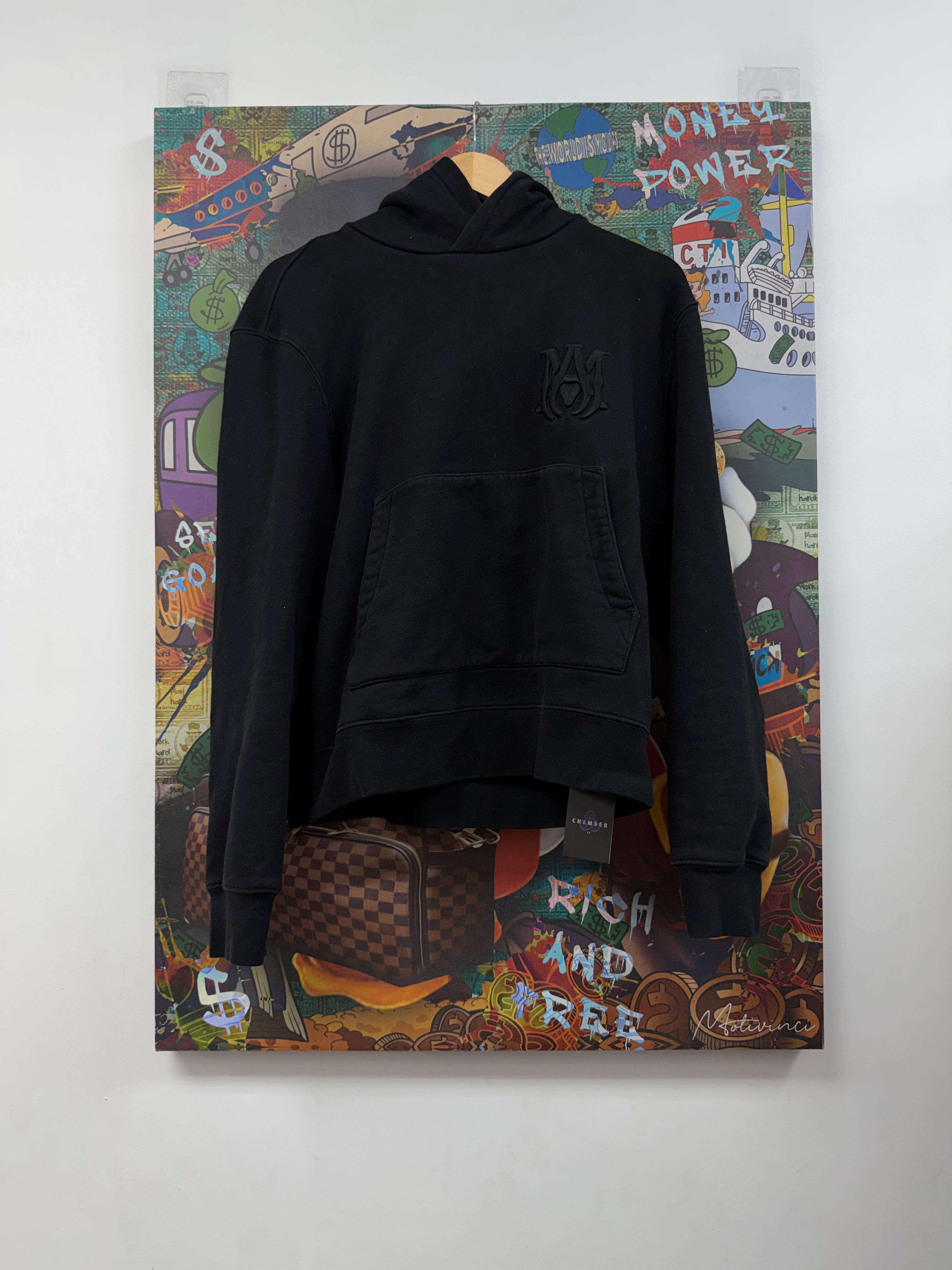 Amiri Black Tonal MA Hoodie