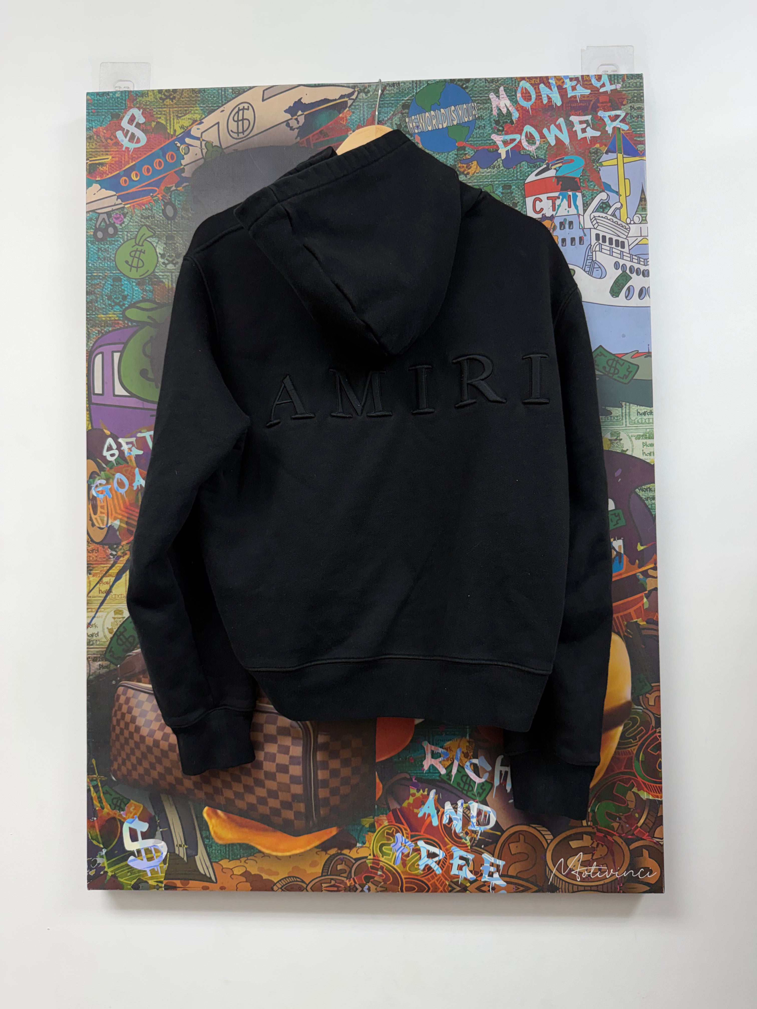 Amiri Black Tonal MA Hoodie