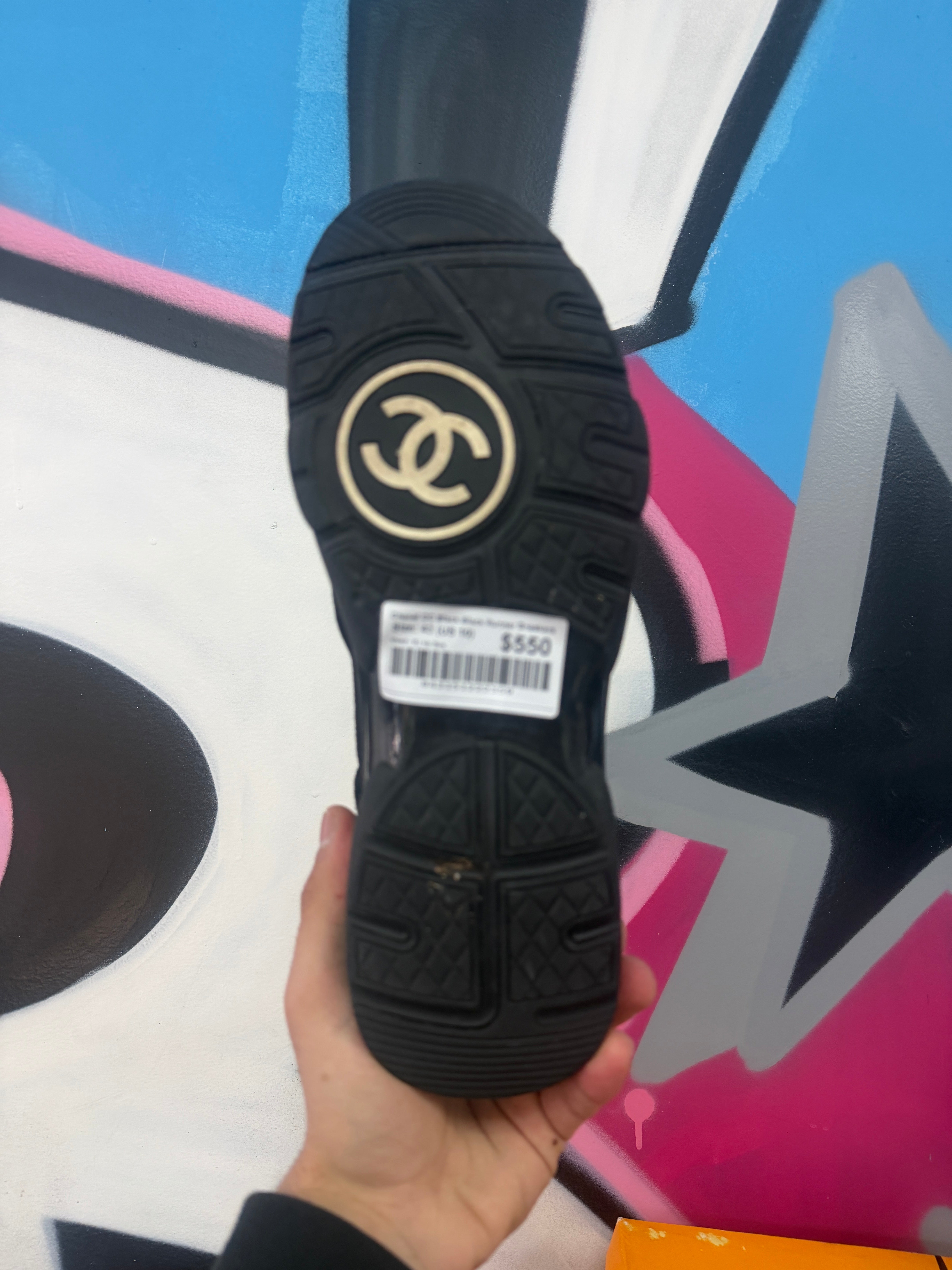 Chanel CC Black Black Runner Sneakers