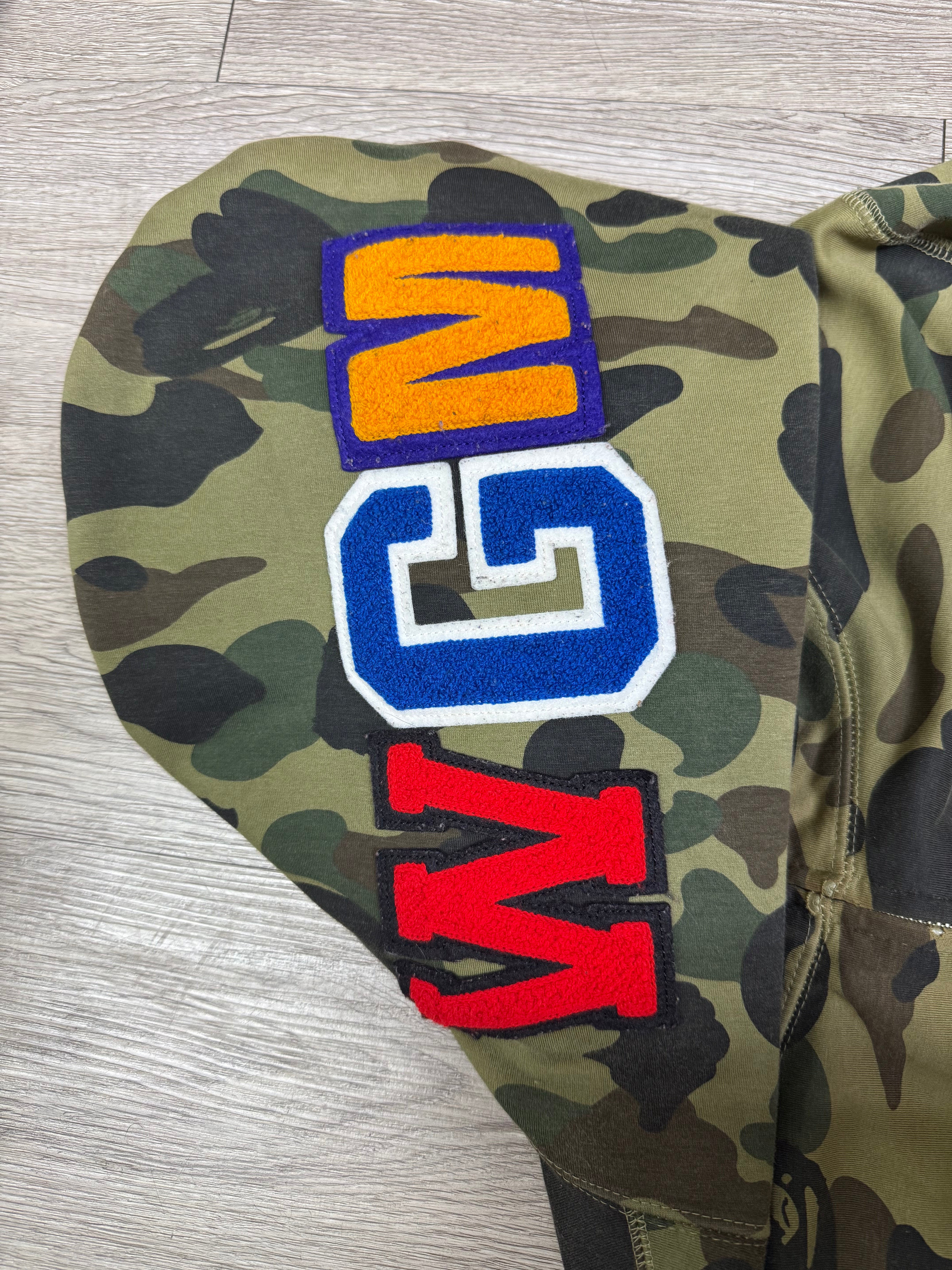 BAPE Green Camo Windstopper Zip Up Hoodie