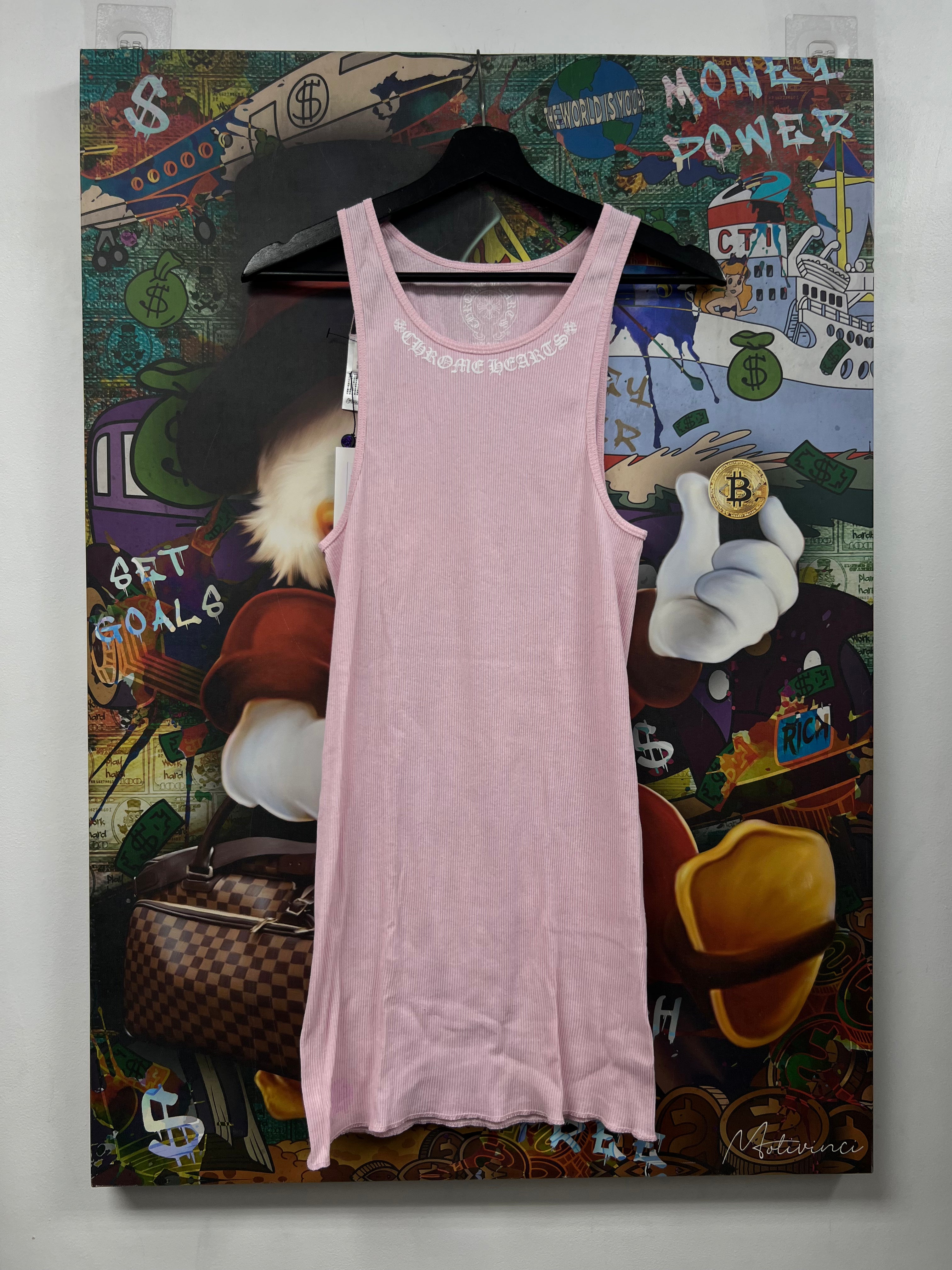 Chrome Hearts Pink Love You Tank