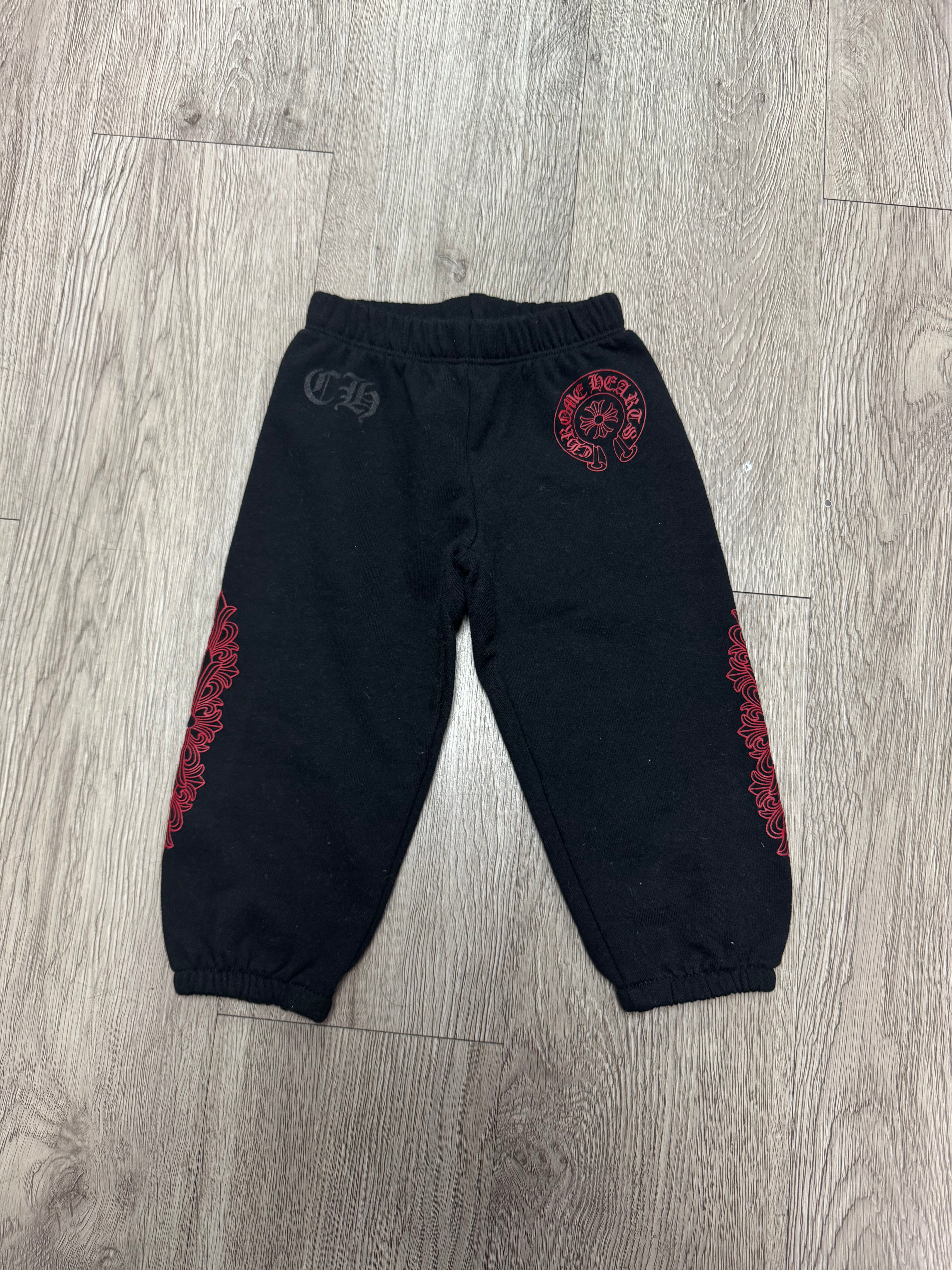 Chrome Hearts Black Red Horseshoe (Toddler) Sweats