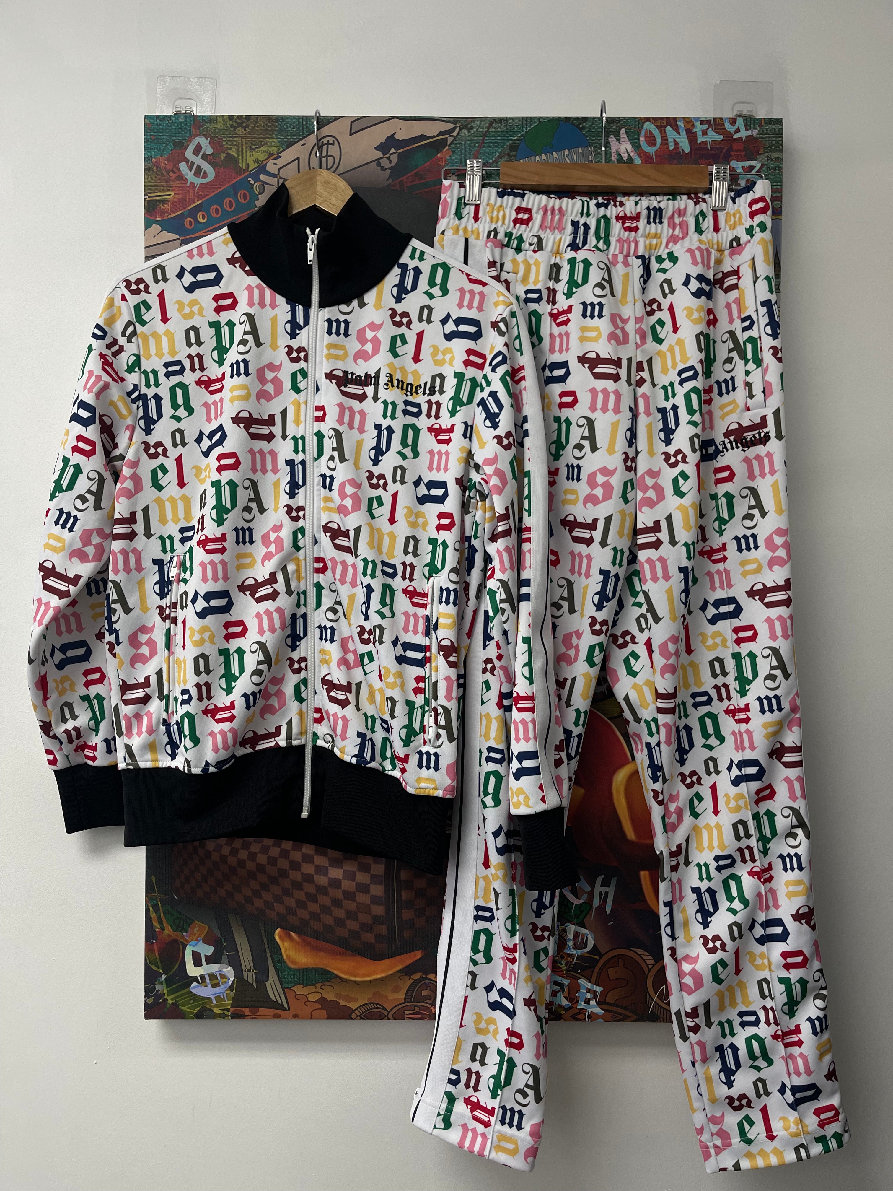 Palm Angels Track Suit White Multi Used