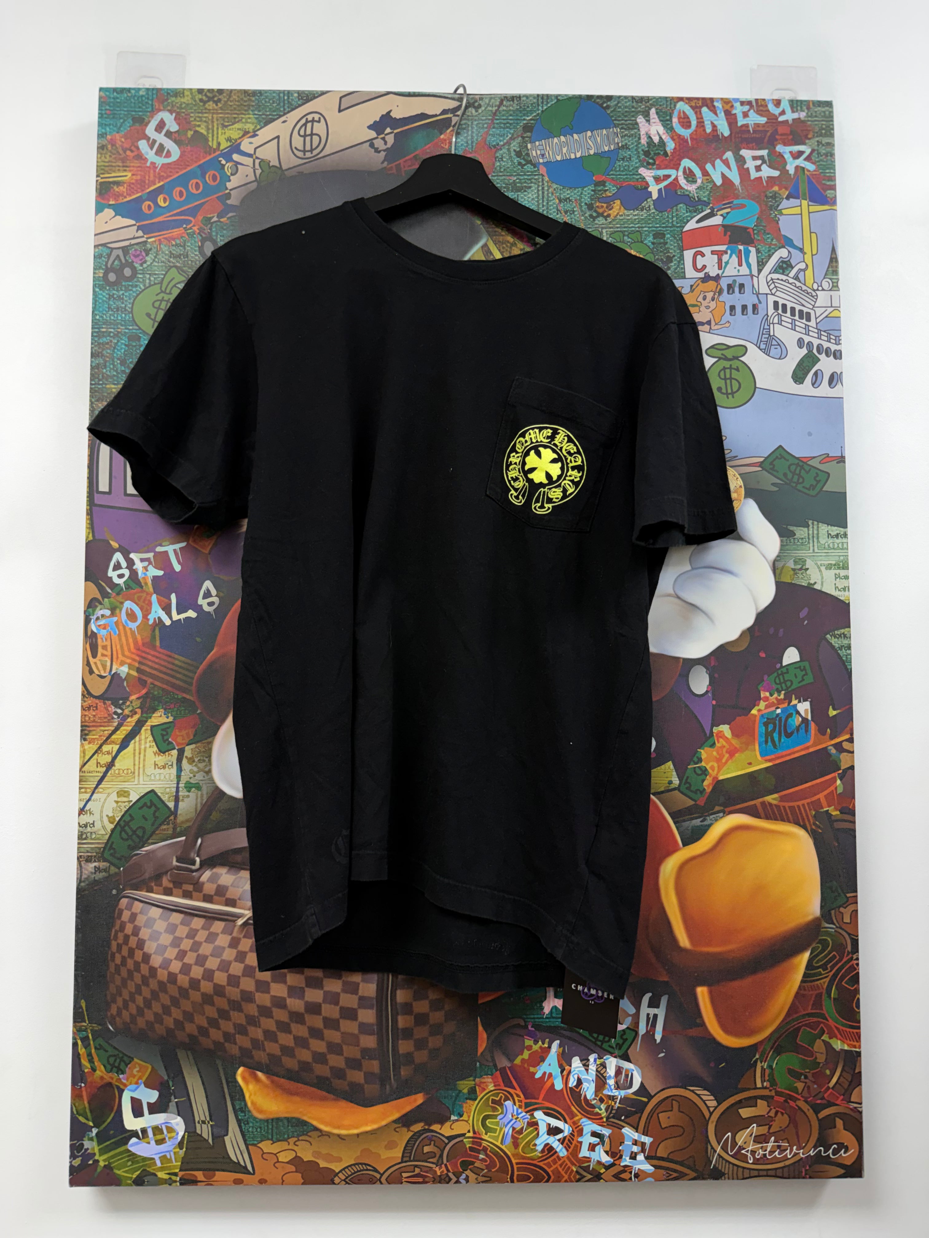 Chrome Hearts Black Lime Plus Eye Chart Tee