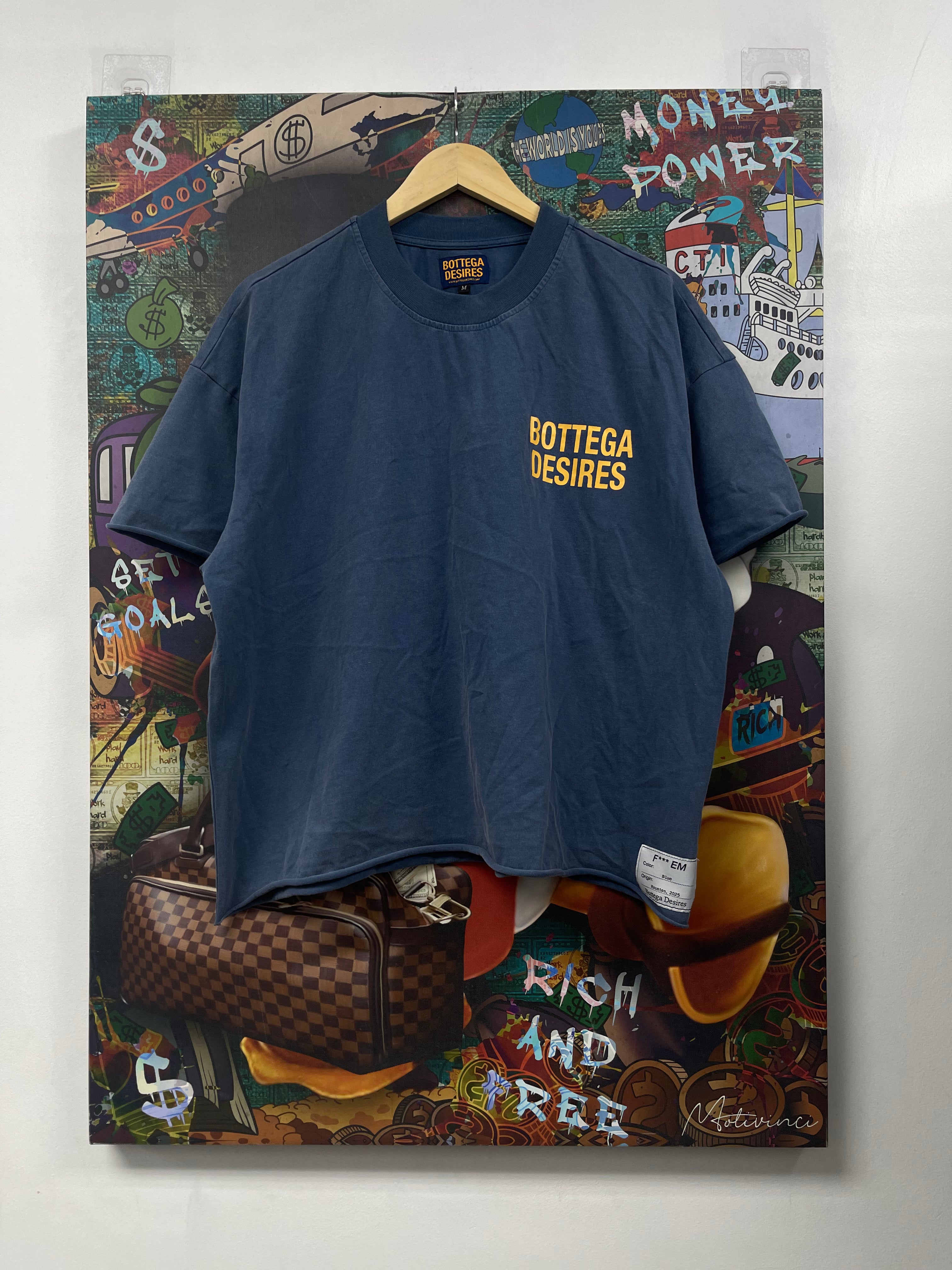 Bottega Desires Navy Yellow F*ck Em Tee