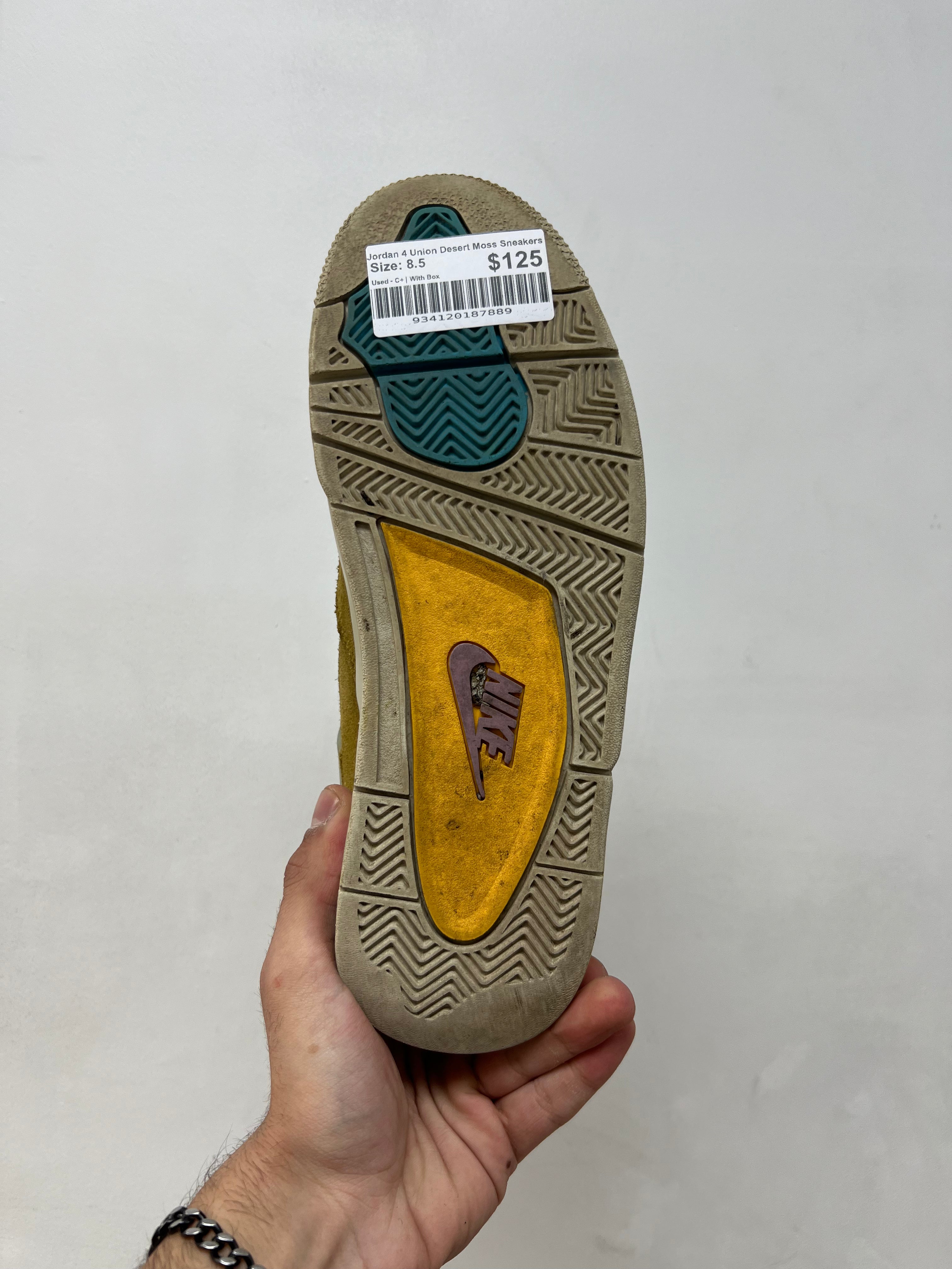 Jordan 4 Union Desert Moss Sneakers