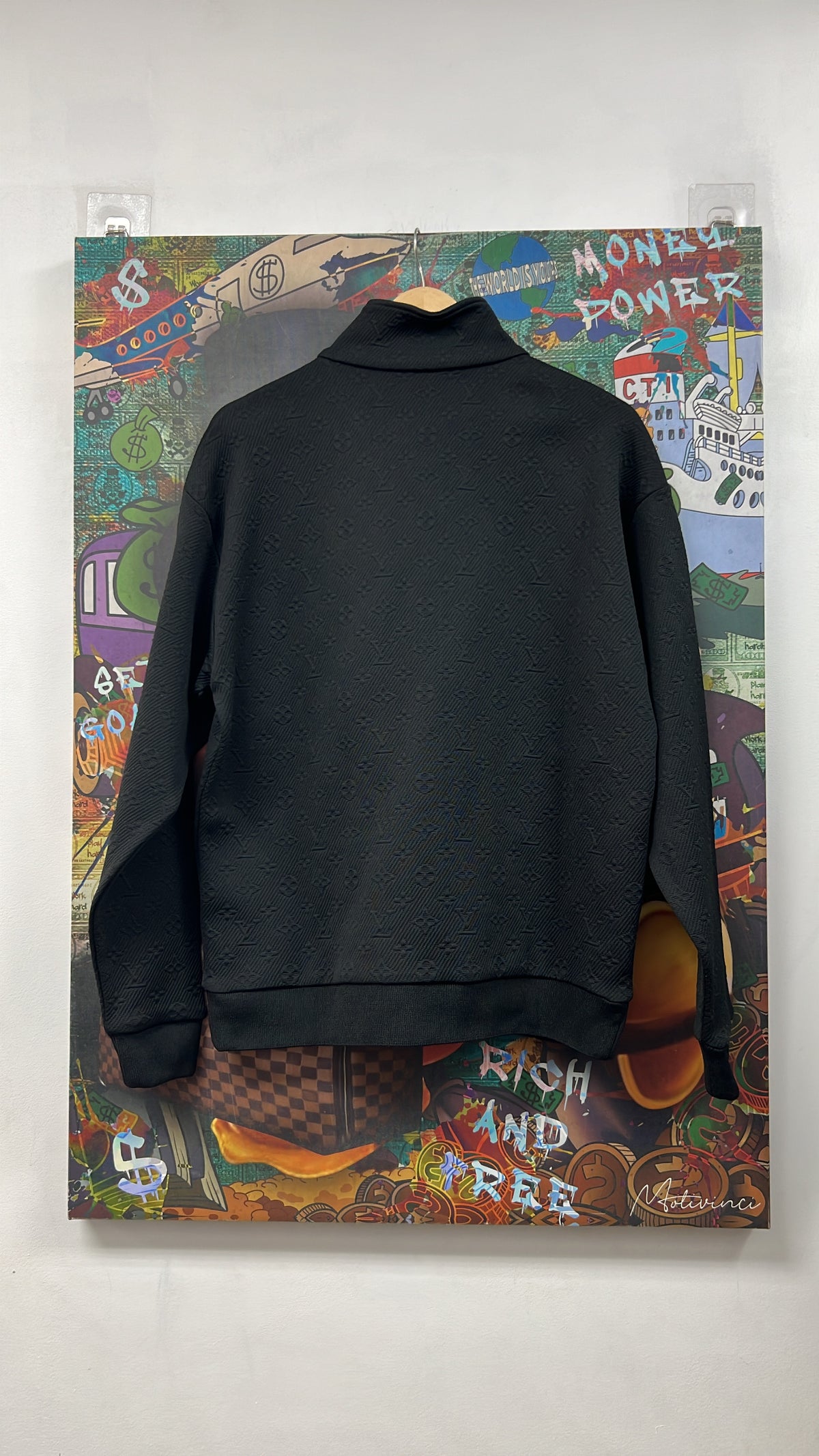 Louis Vuitton Black Monogram Track Jacket
