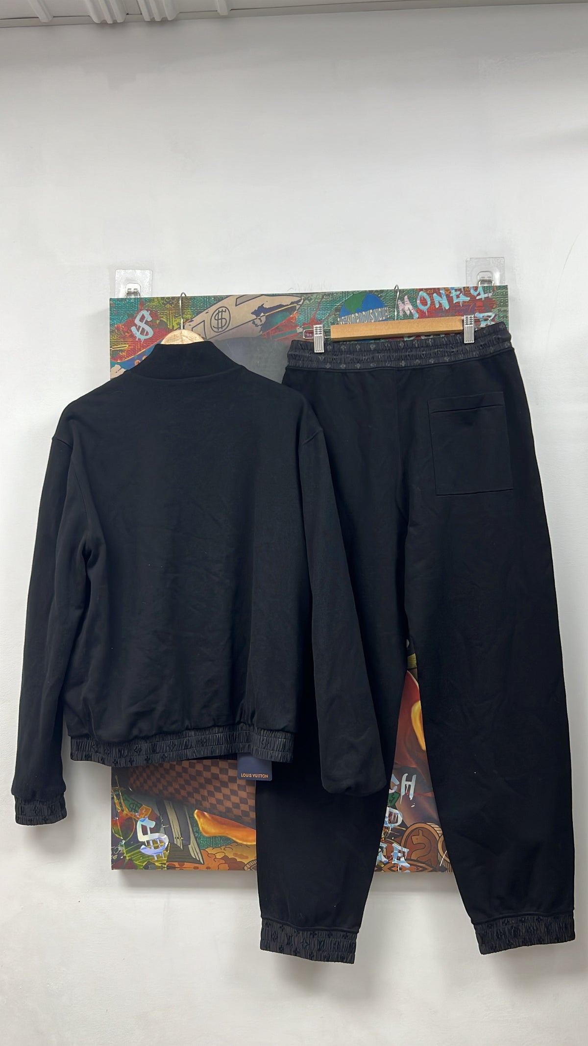 Louis Vuitton Black Nylon Monogram Track Suit