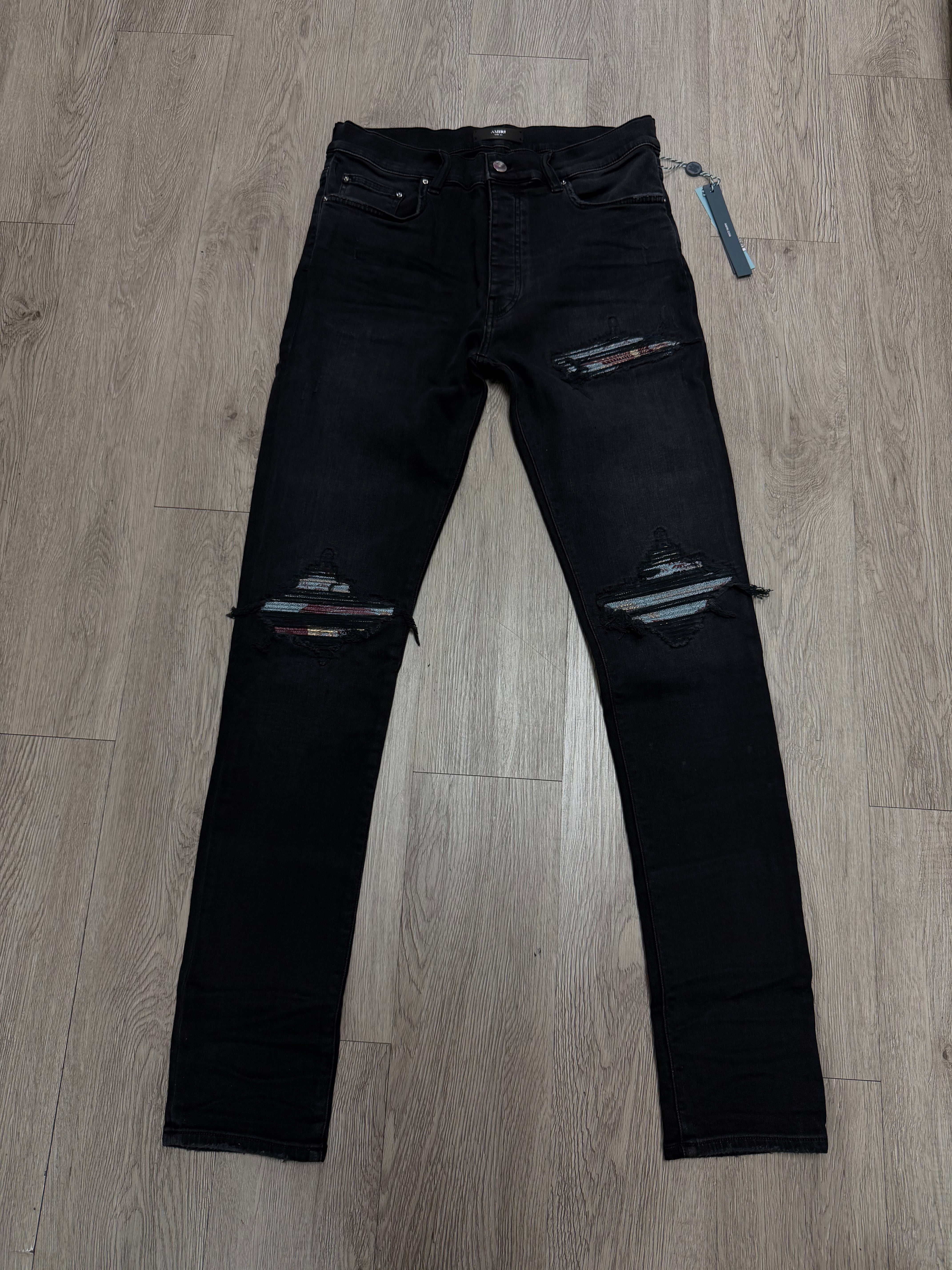 Amiri Mx1 Black Crane Jeans