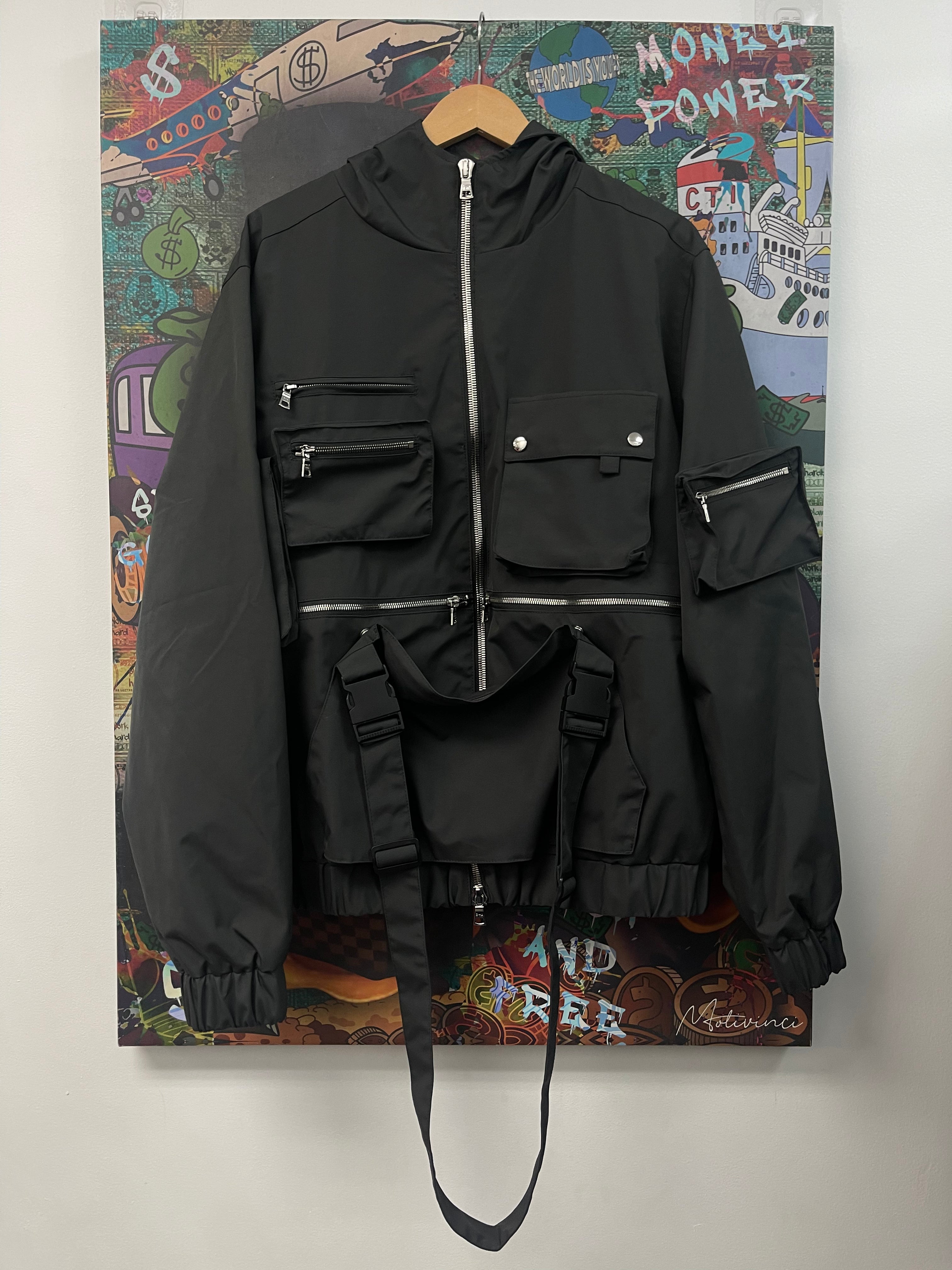 RTA Slate Grey Travis Cargo Jacket