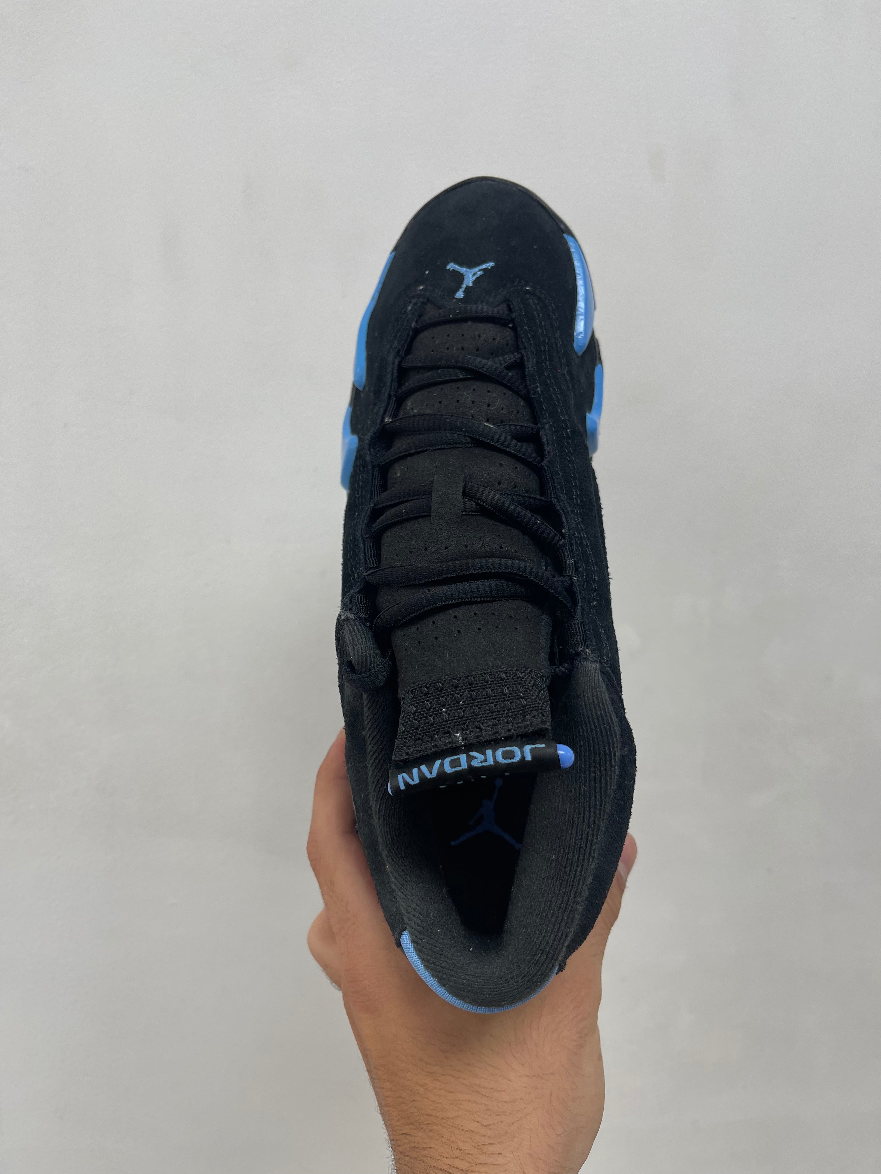 Jordan 14 Black Blue Sneakers