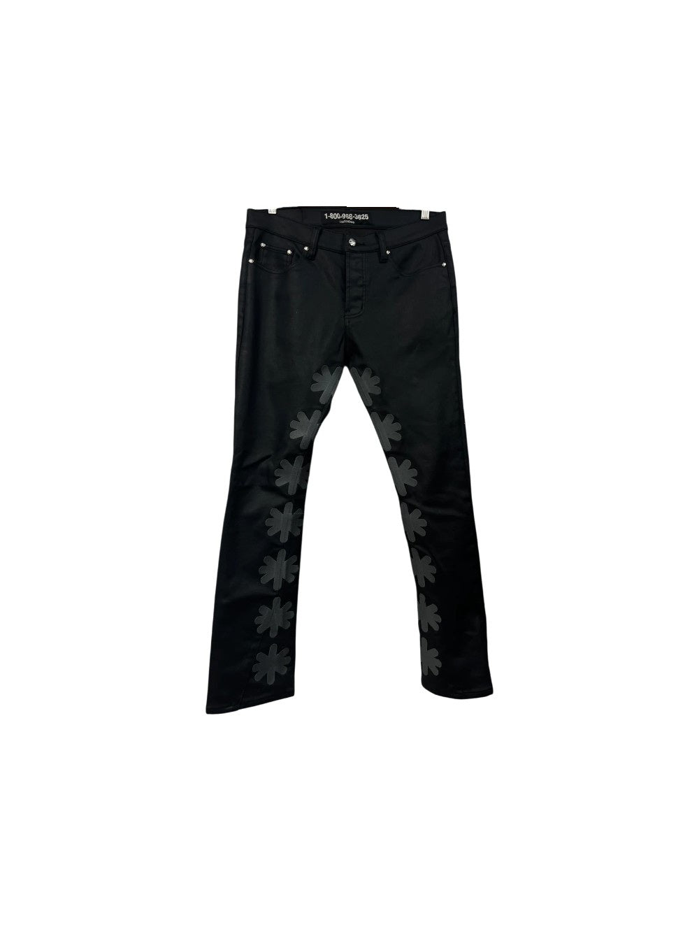 LOST SHDWS Graphite Waxed Black & Grey Jeans
