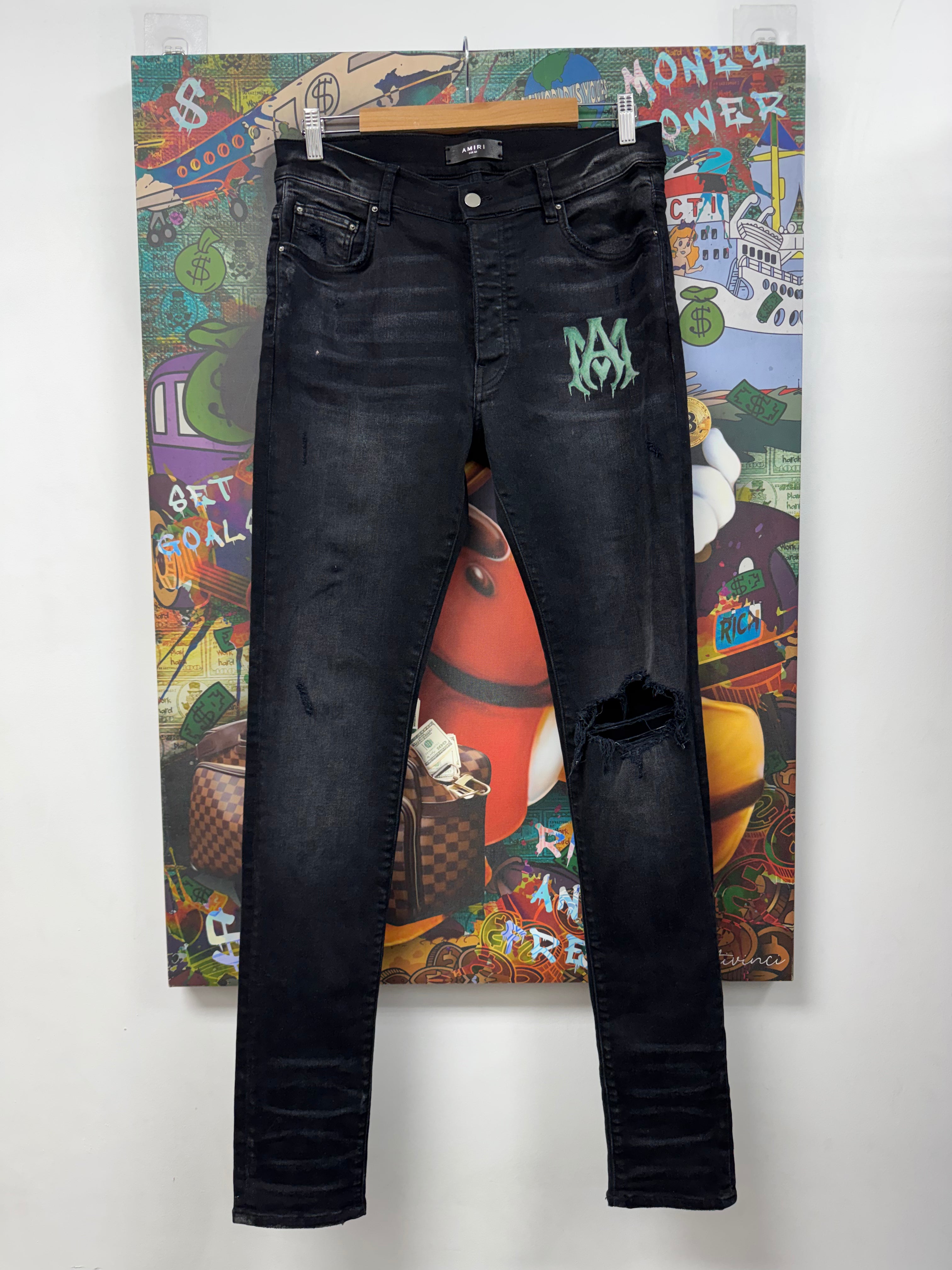 Amiri Black Wash MA Slime Jeans