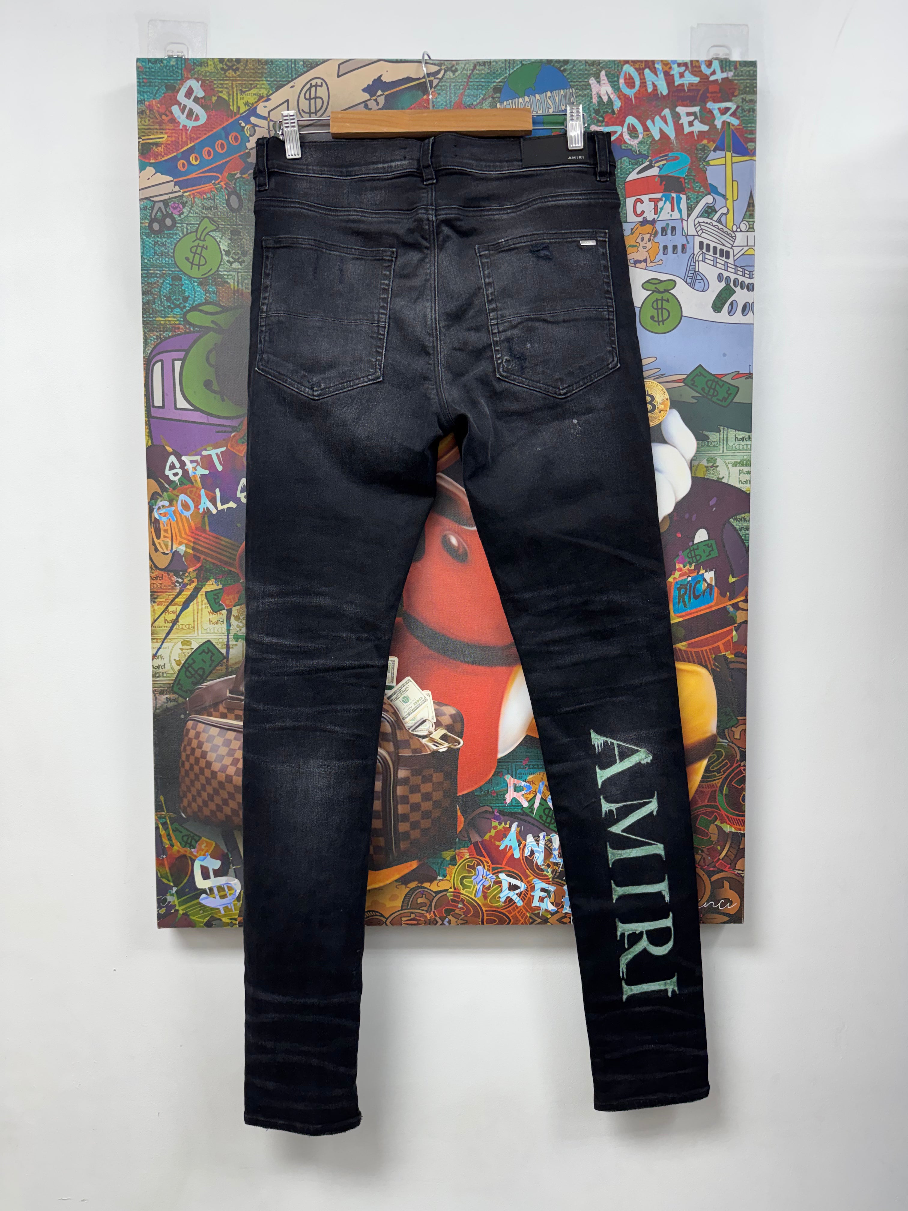 Amiri Black Wash MA Slime Jeans