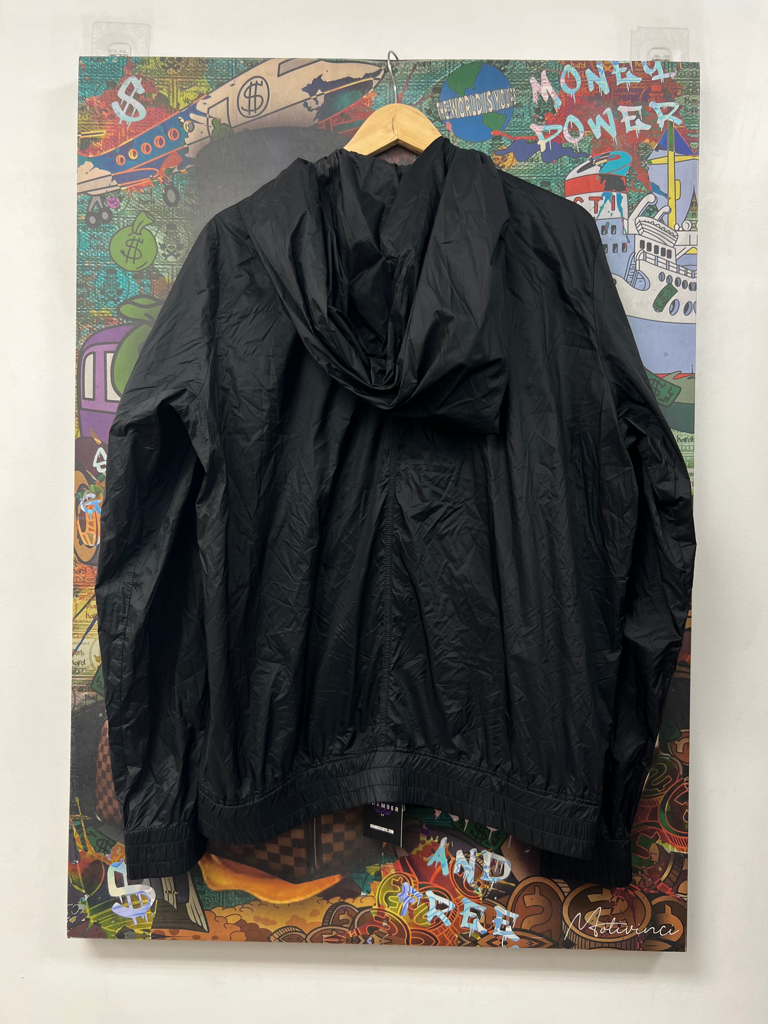 Rick Owens Champion Black Windbreaker Jacket