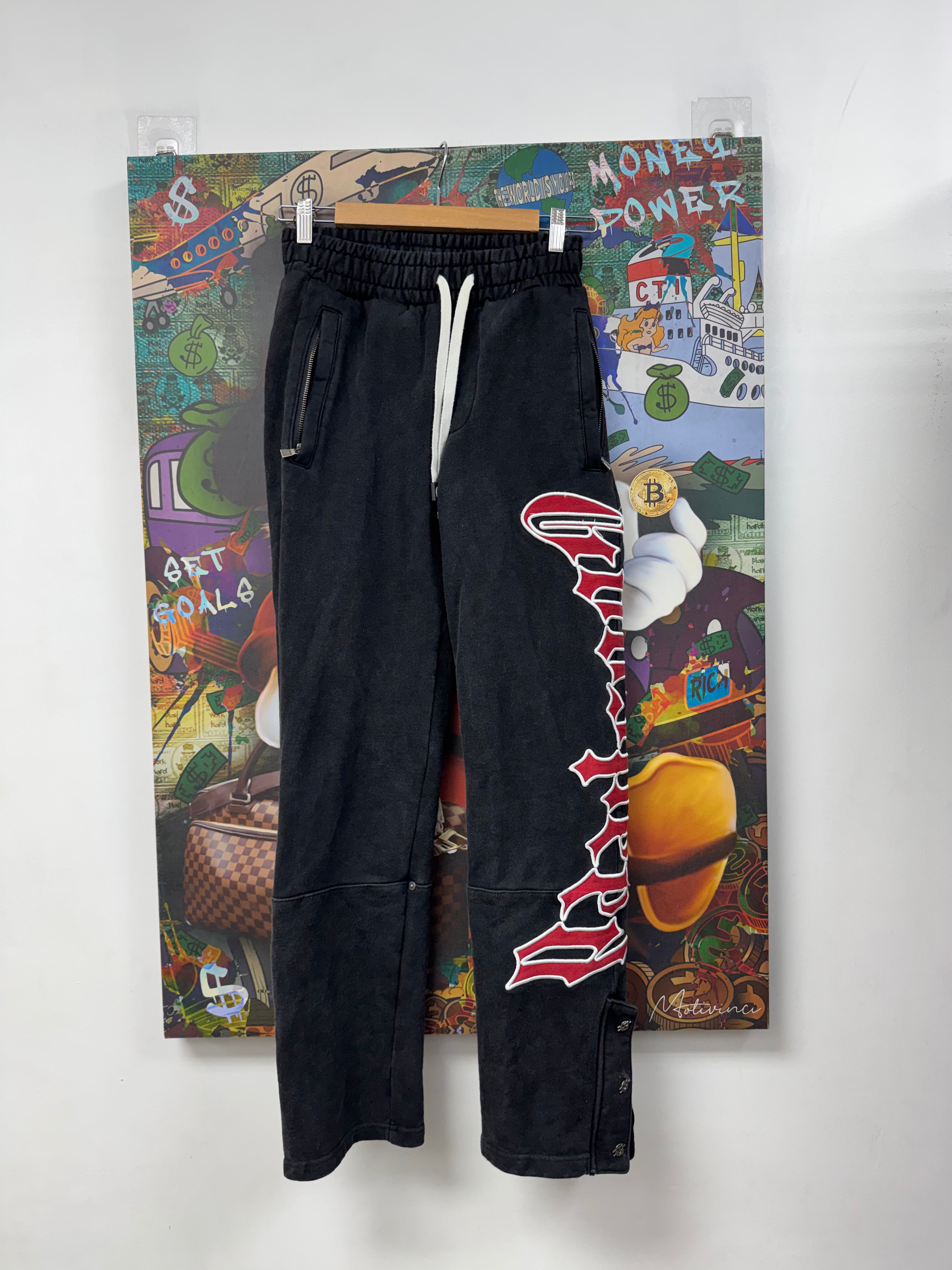 Godspeed Black Wash Red Sweats