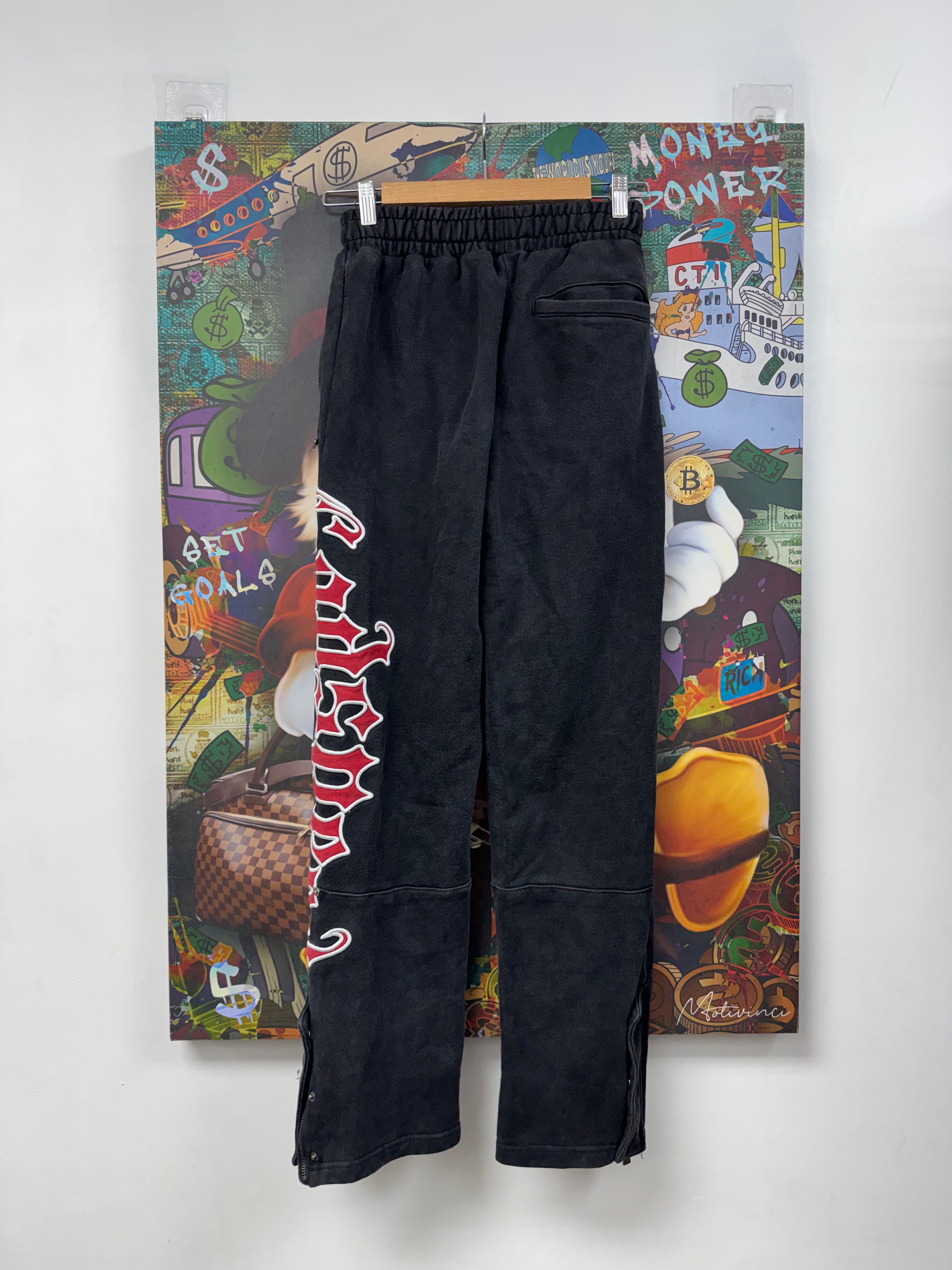 Godspeed Black Wash Red Sweats