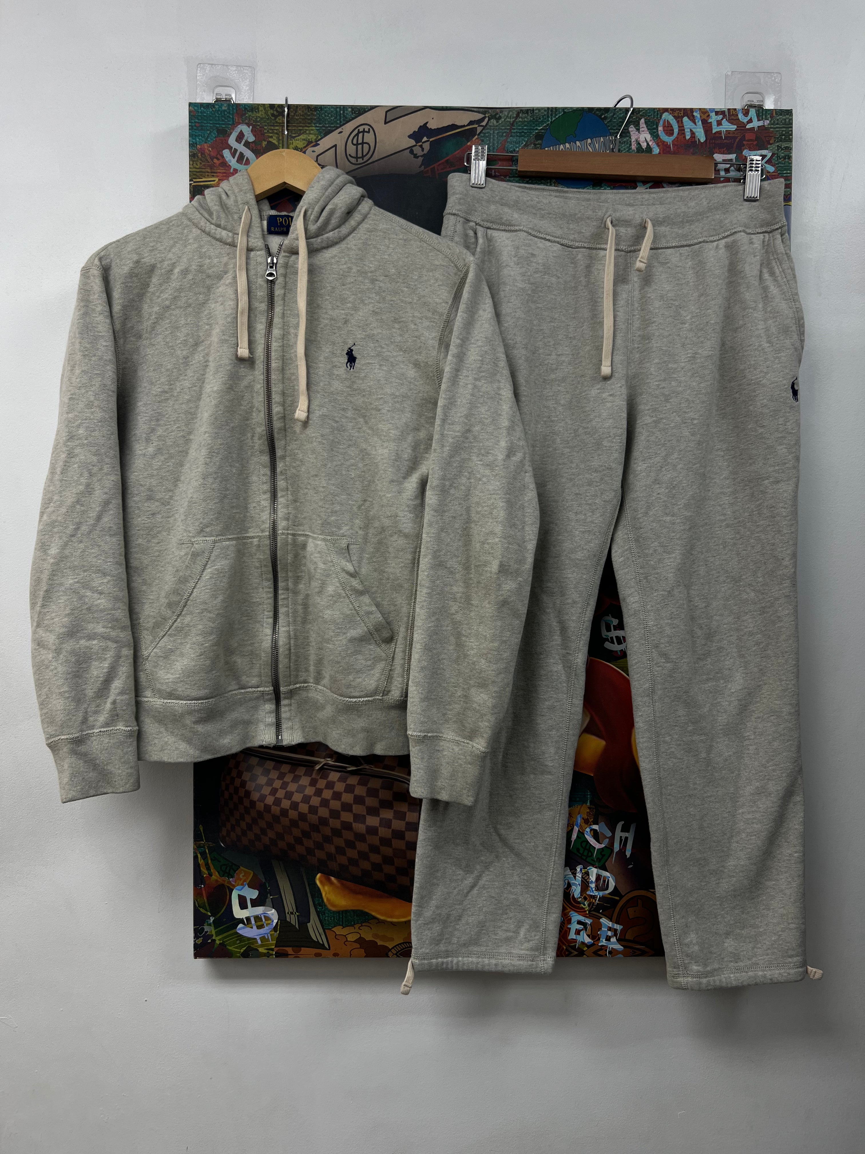 Polo Grey Navy Sweatsuit