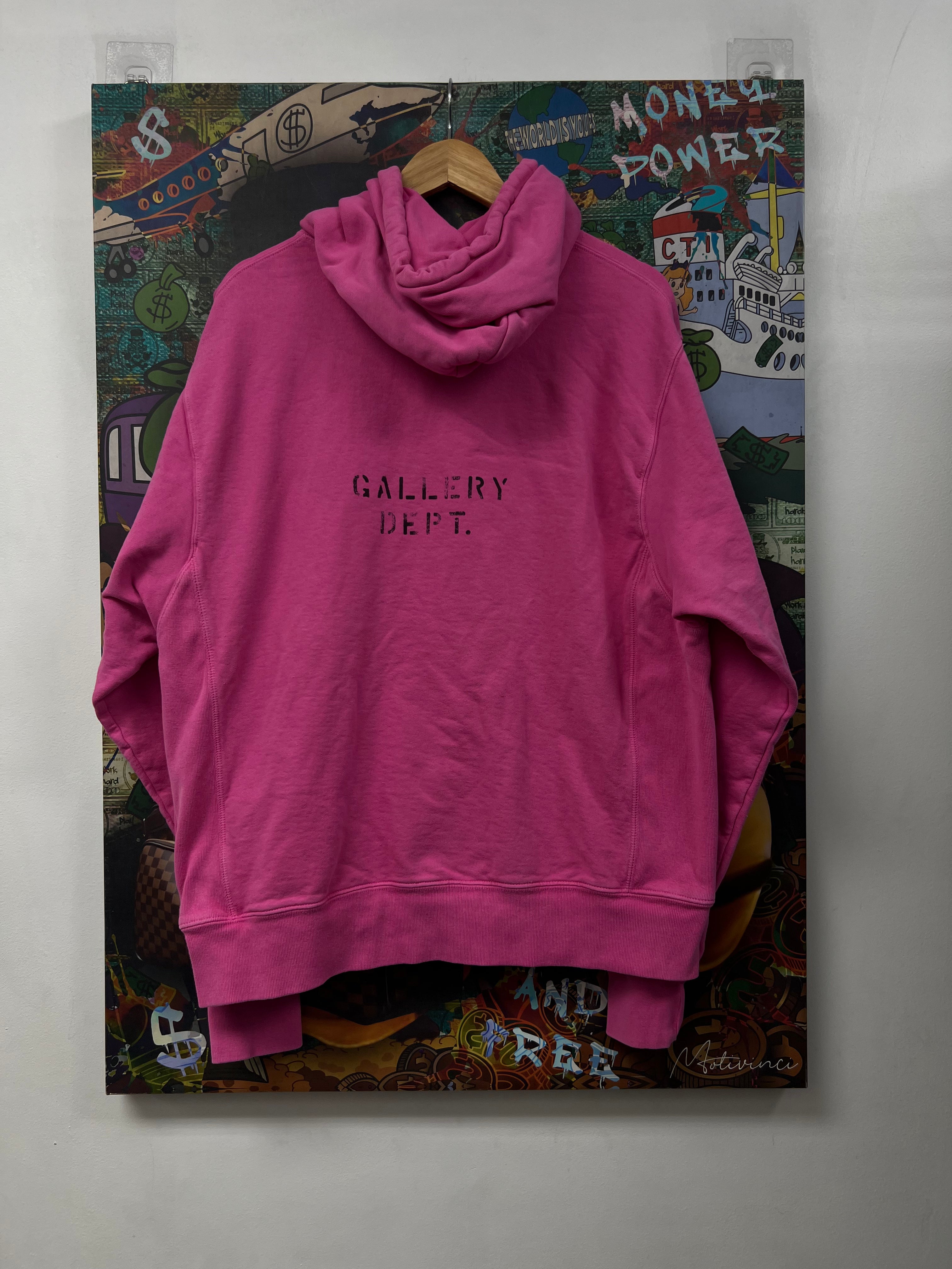 Gallery Dept Pink Orange Hoodie