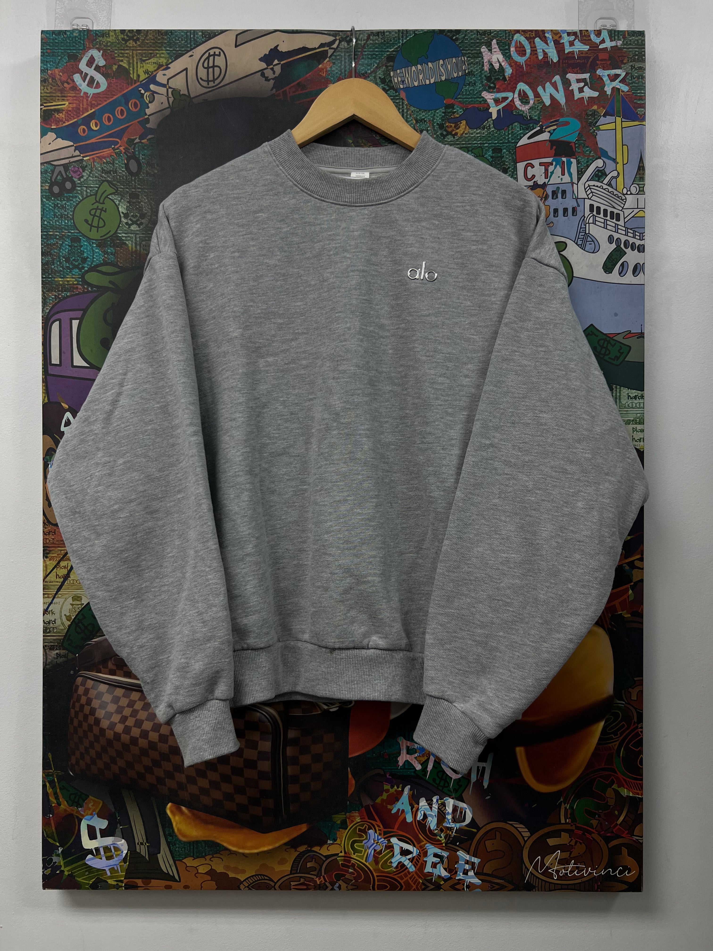 ALO Grey Accolade Crewneck