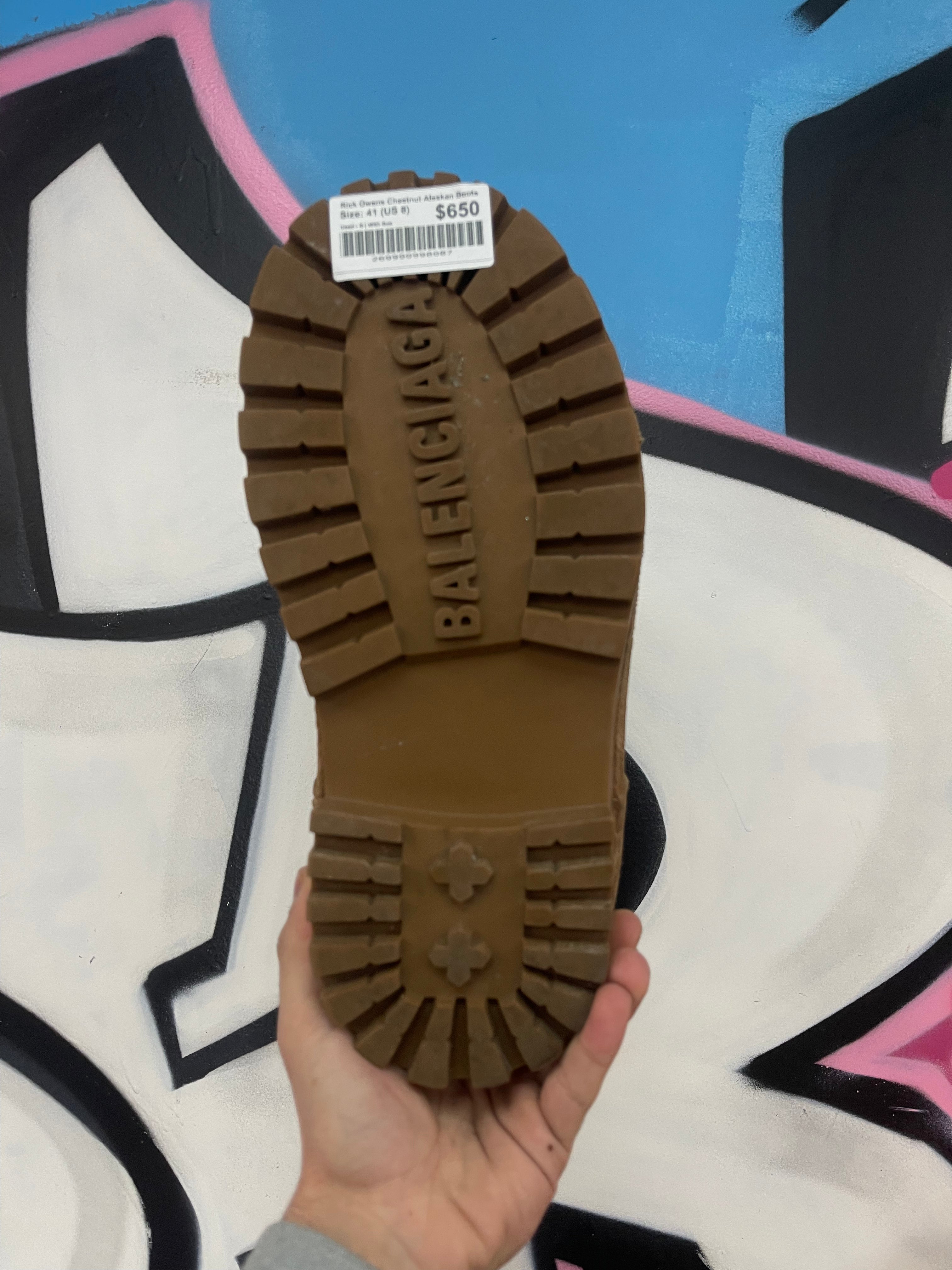 Rick Owens Chestnut Alaskan Boots