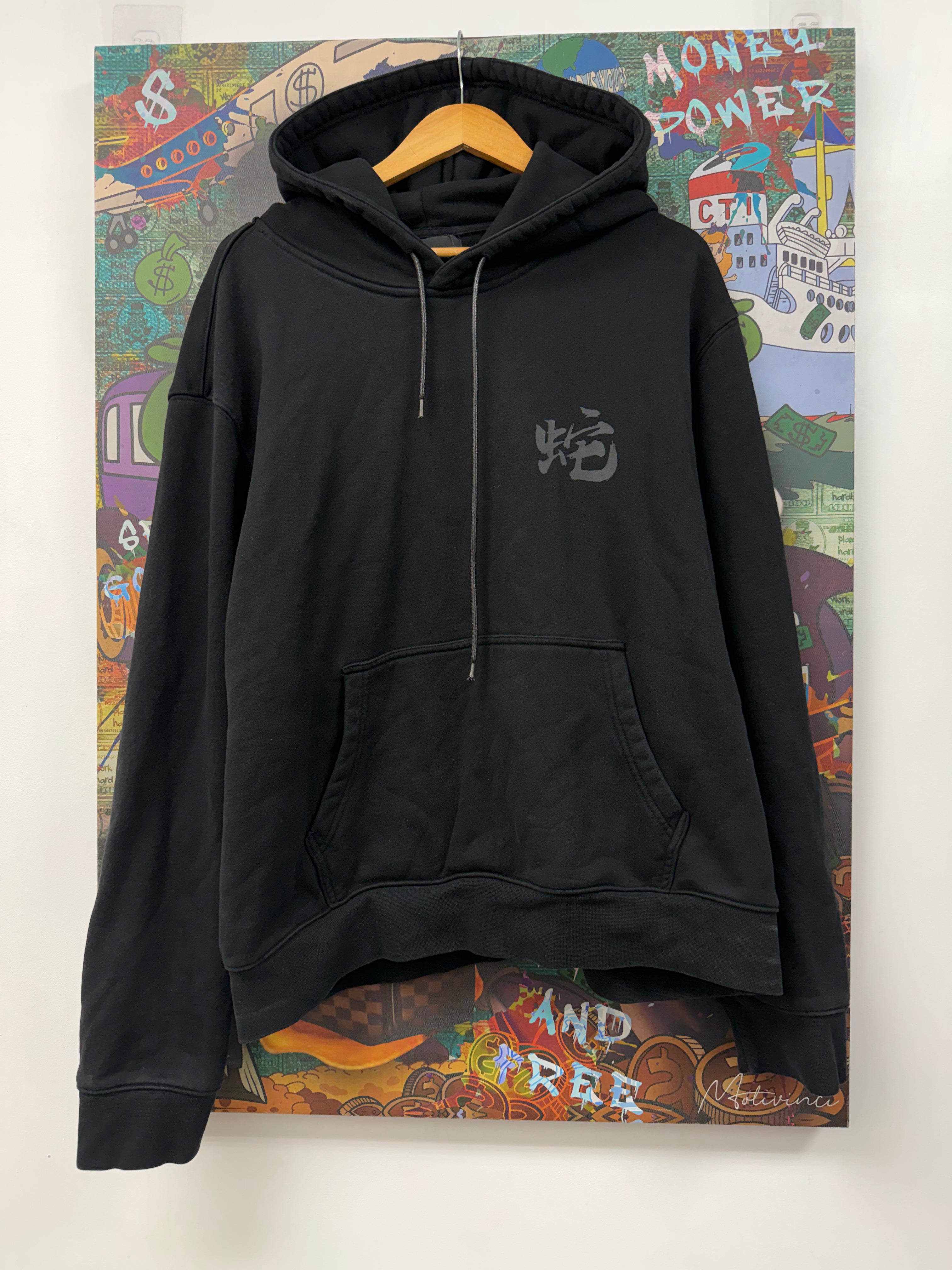 RTA Black Tonal Hoodie