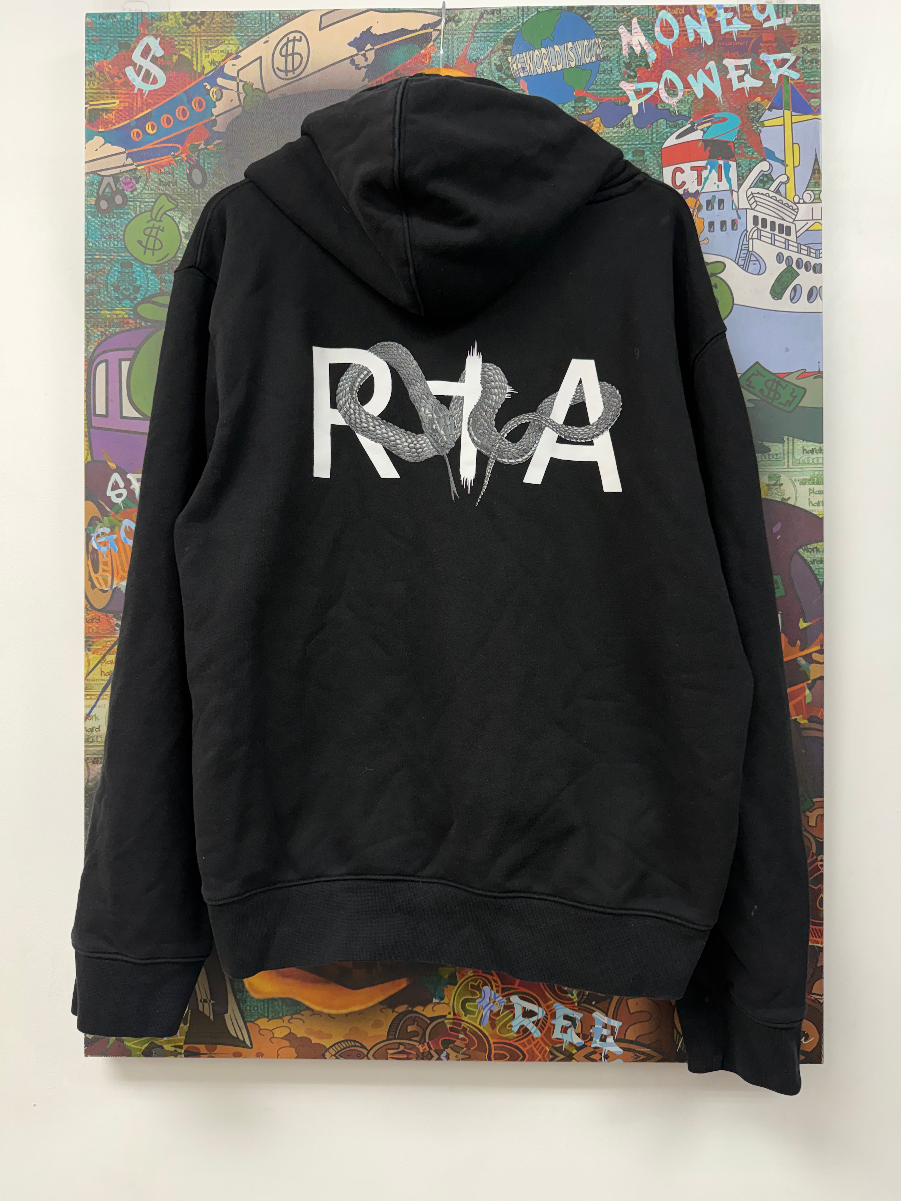 RTA Black Tonal Hoodie