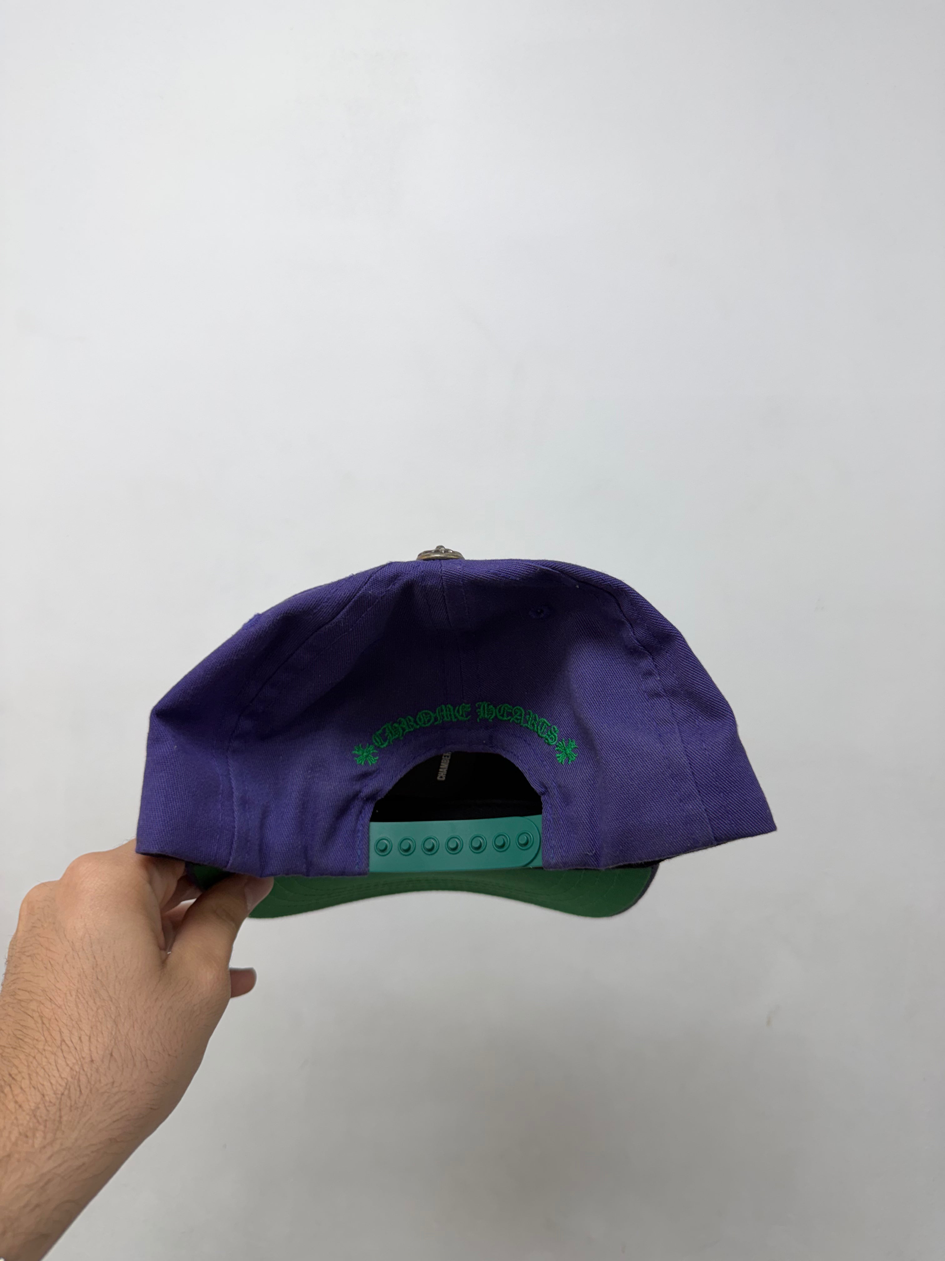 Chrome Hearts Purple Green CH Baseball Hat
