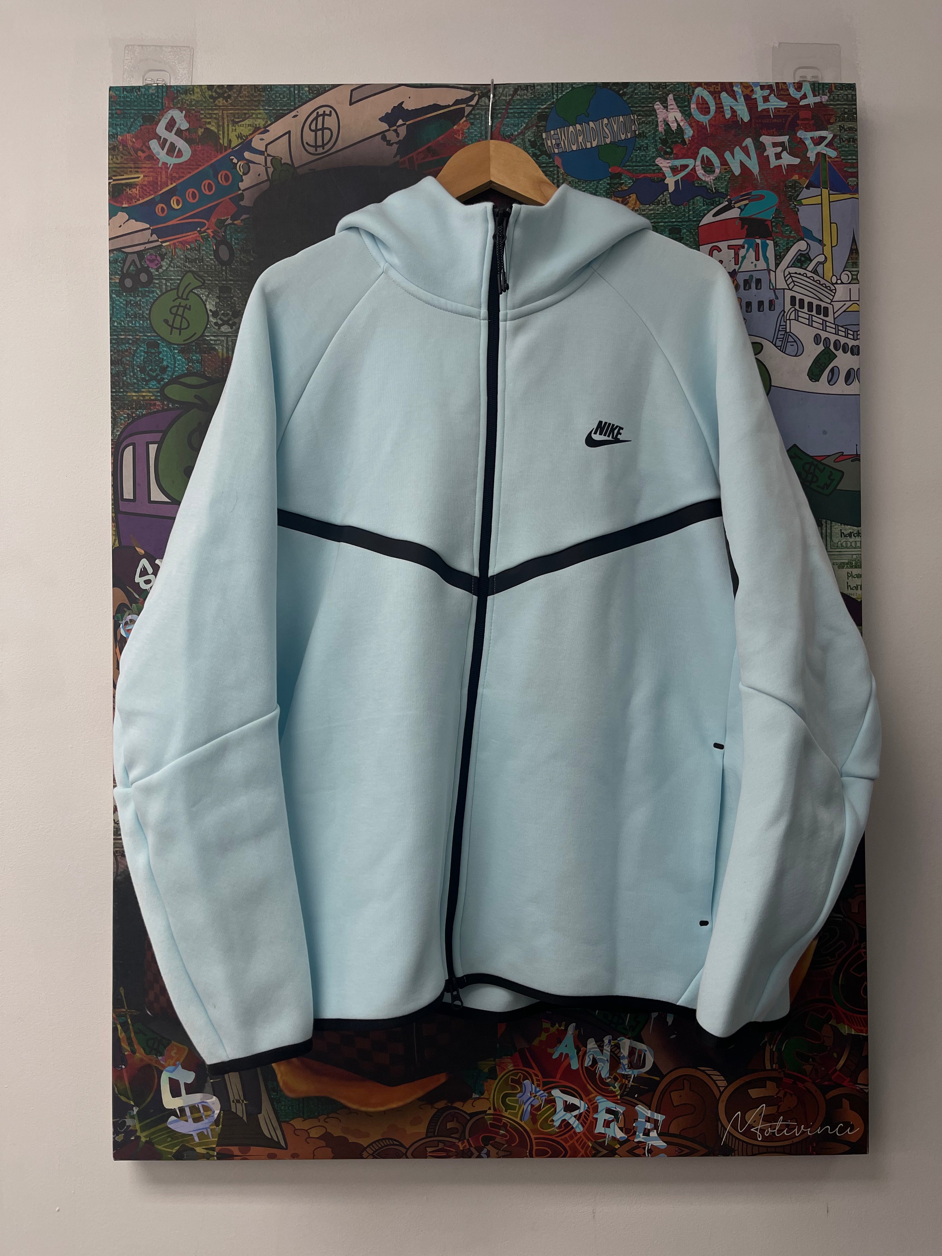 Nike Tech Zip Up Baby Blue Used