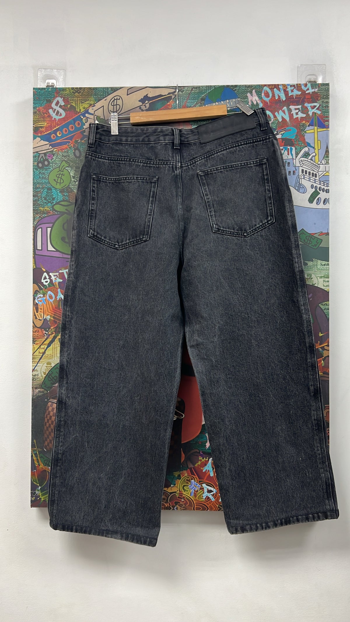 Loewe Black Anagram Jeans