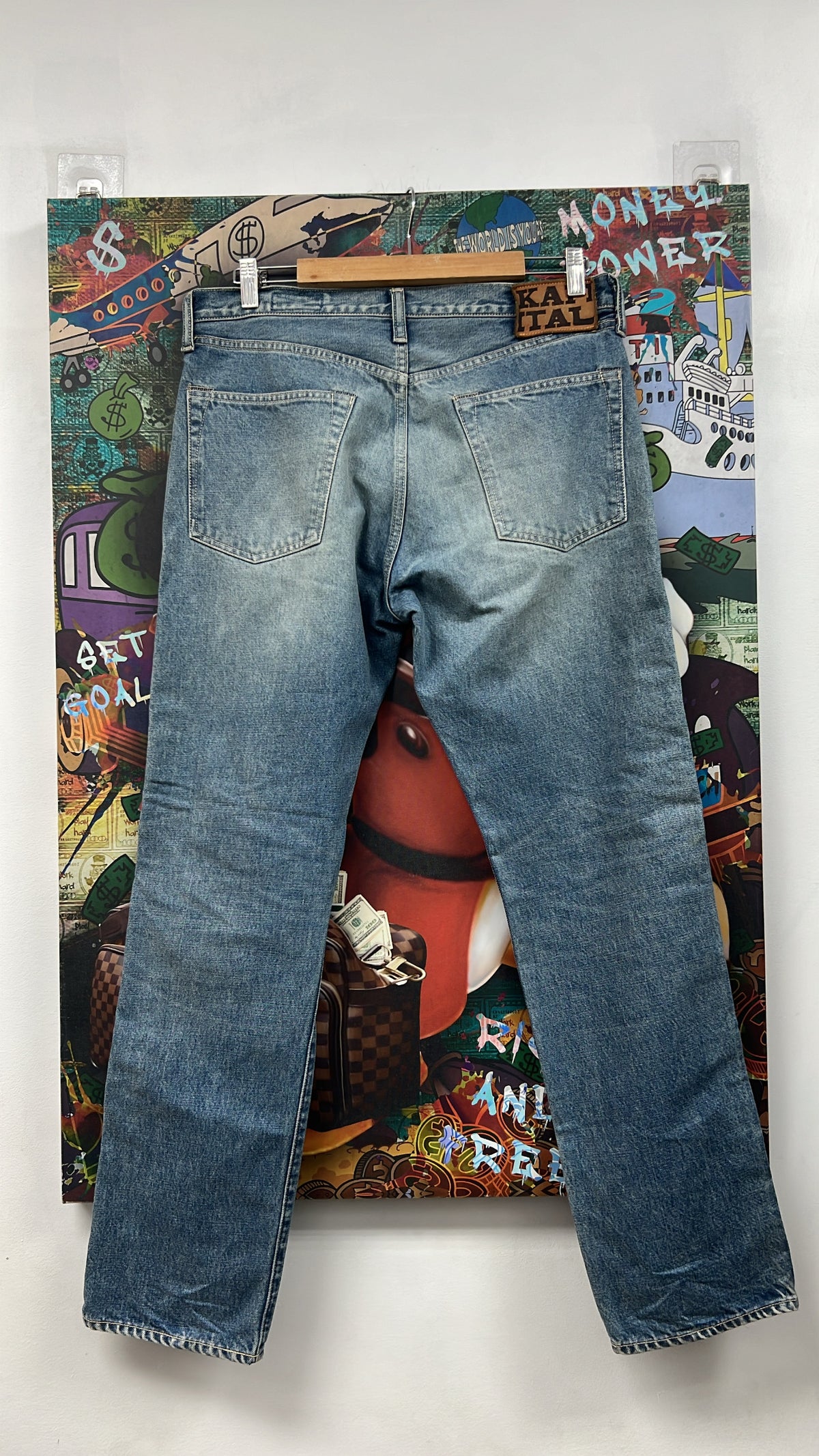 Kapital Light Wash Gem Jeans