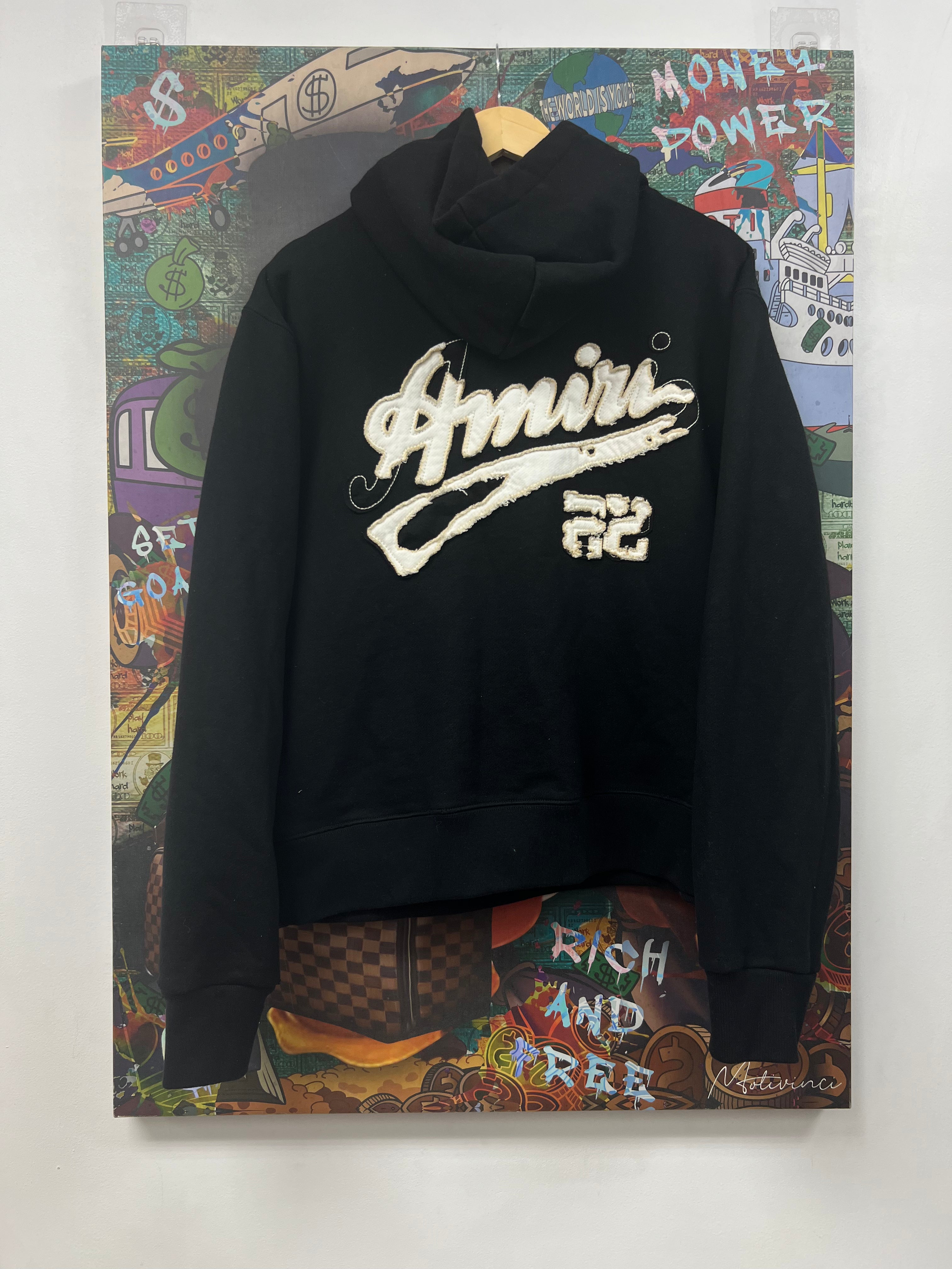 Amiri Black Cream 22 Hoodie