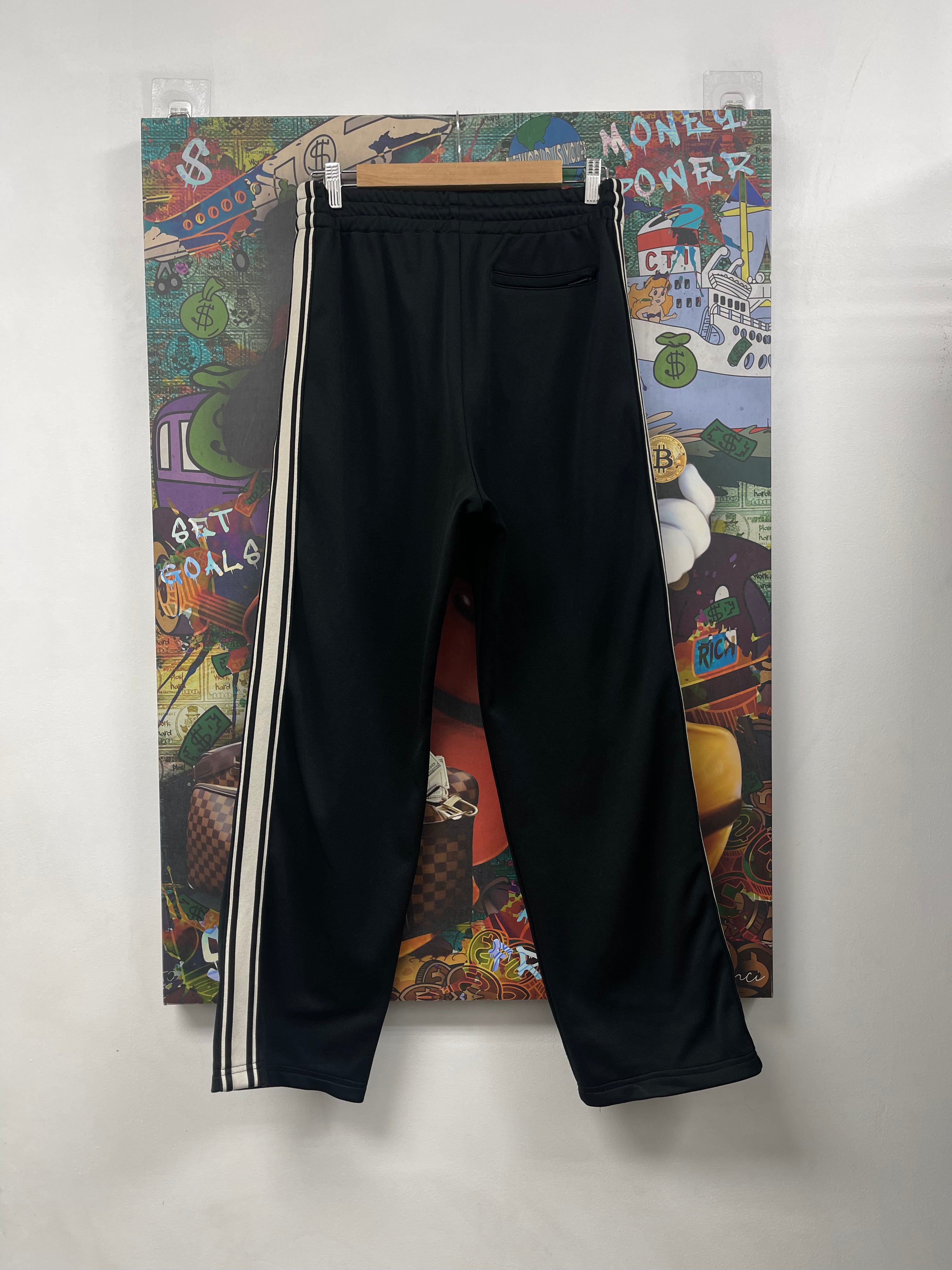 Celine Black Cream Track Pants